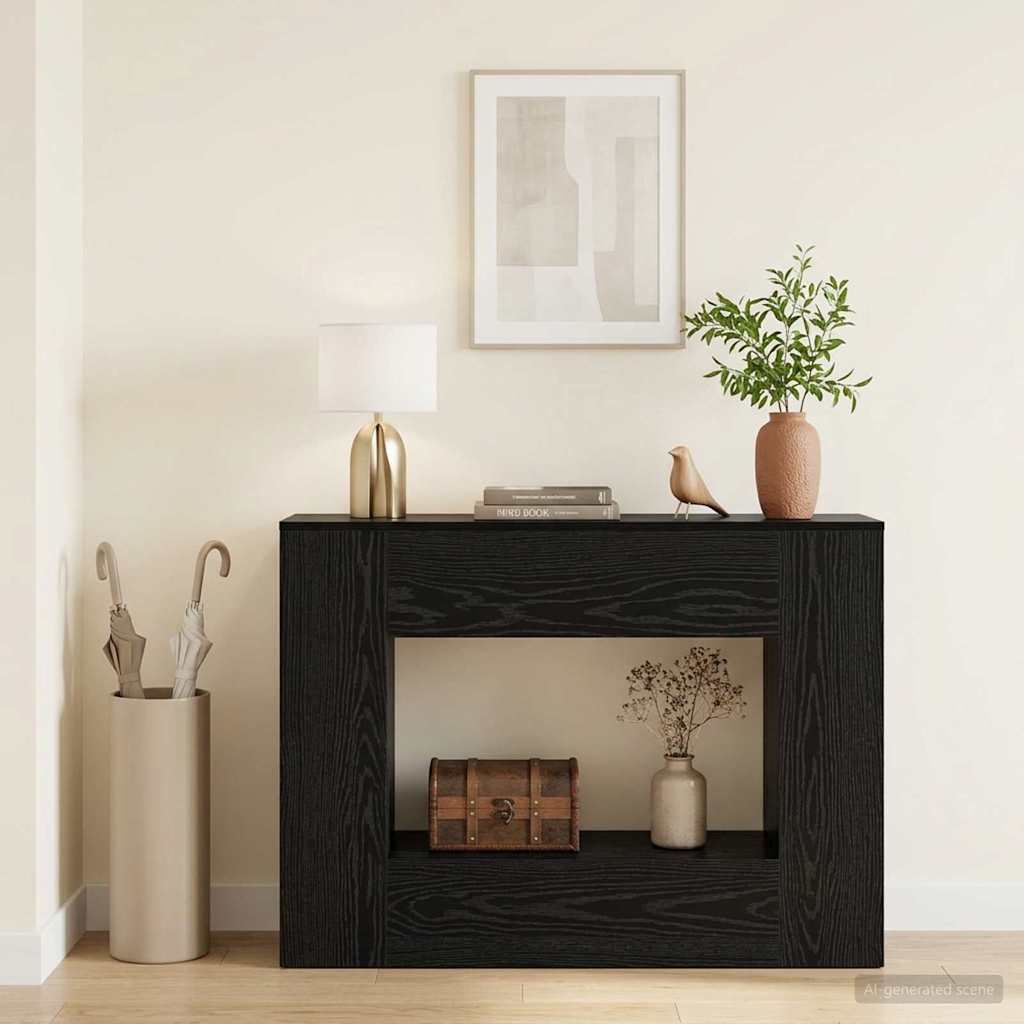 vidaXL Μαύρη Δρυς 101 x 30 x 74 εκ