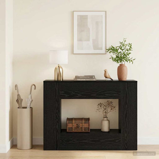 vidaXL Μαύρη Δρυς 101 x 30 x 74 εκ