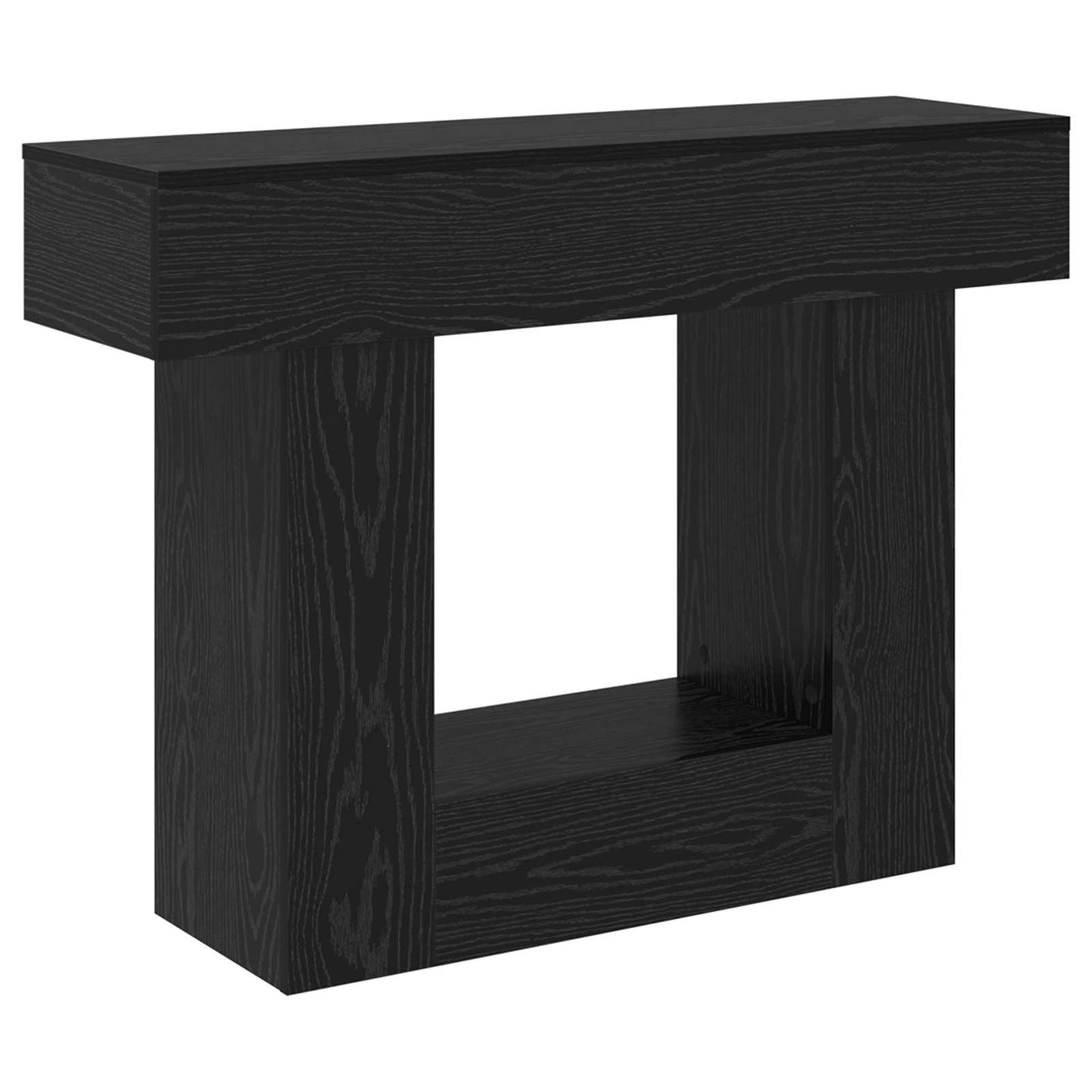 vidaXL Μαύρη Δρυς 101 x 30 x 74 εκ