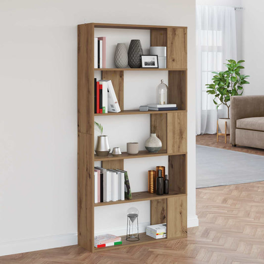 vidaXL Βιβλιοθήκη Artisan Oak 80 x 24 x 159 εκ Επεξεργασμένο ξύλο