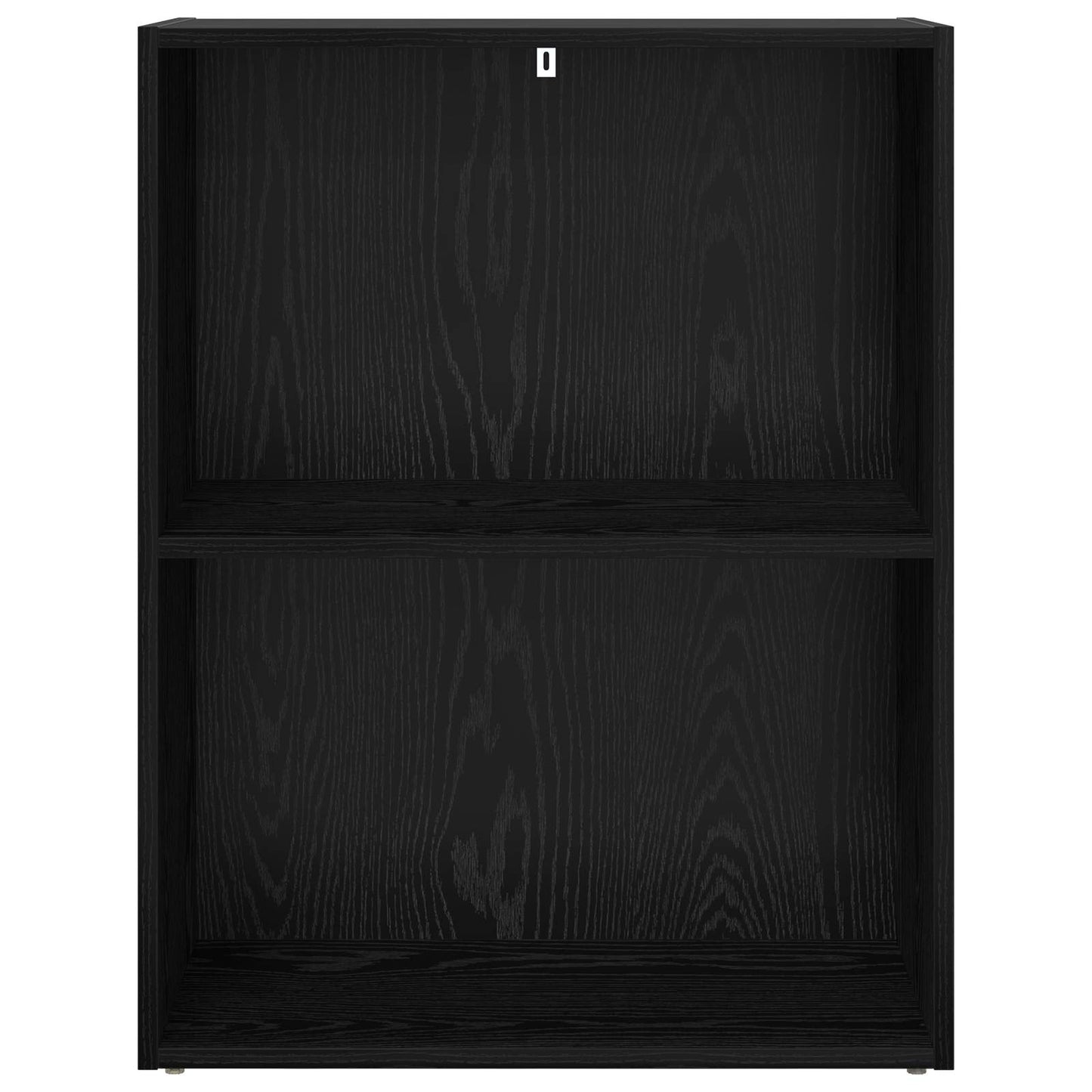 vidaXL Ράφι Βιβλίων Μαύρη Οξυά 60 x 30 x 76.5 εκ Επεξεργασμένο ξύλο