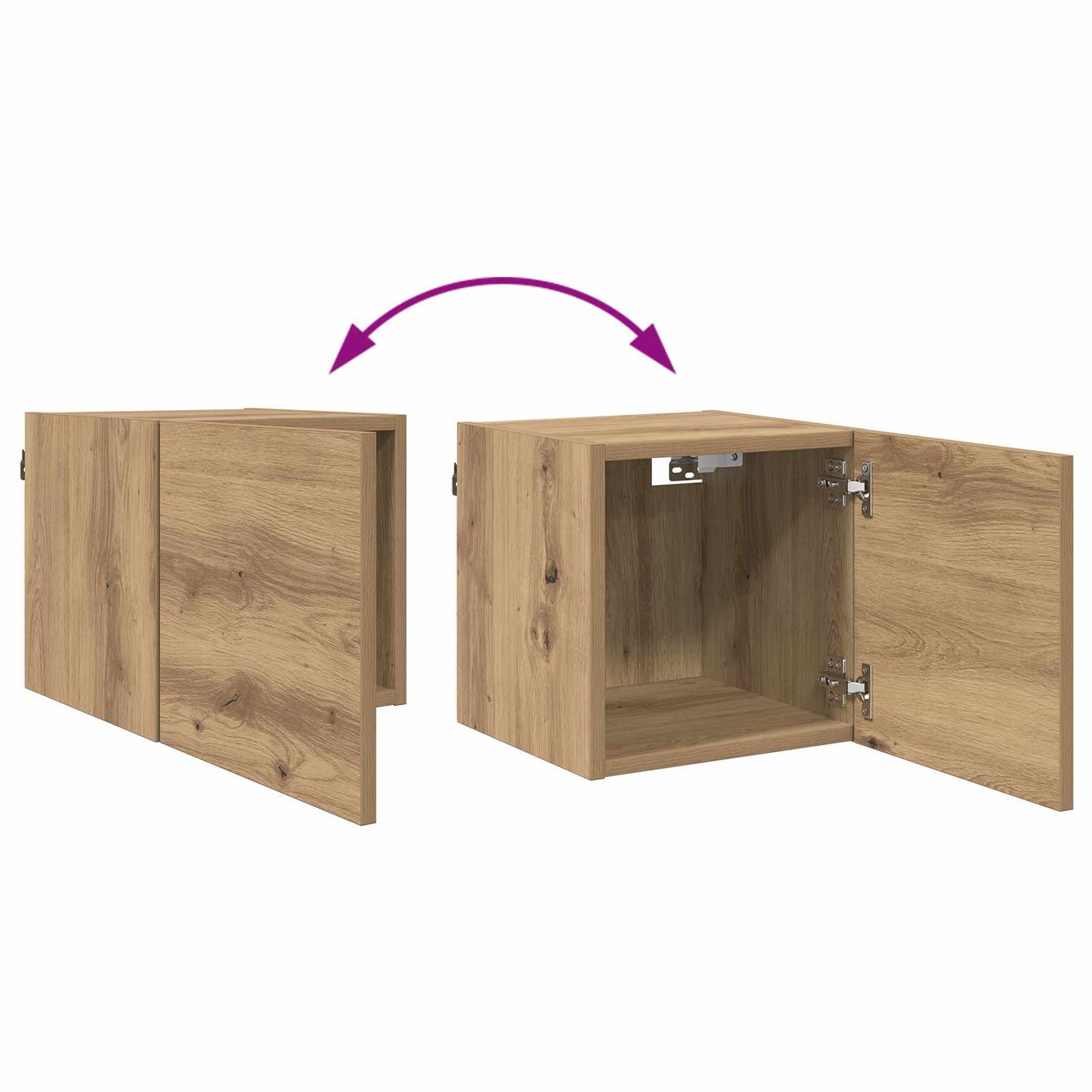 vidaXL Ντουλάπι TV Artisan Oak 30,5 x 30 x 30 εκ. Επεξεργασμένο ξύλο