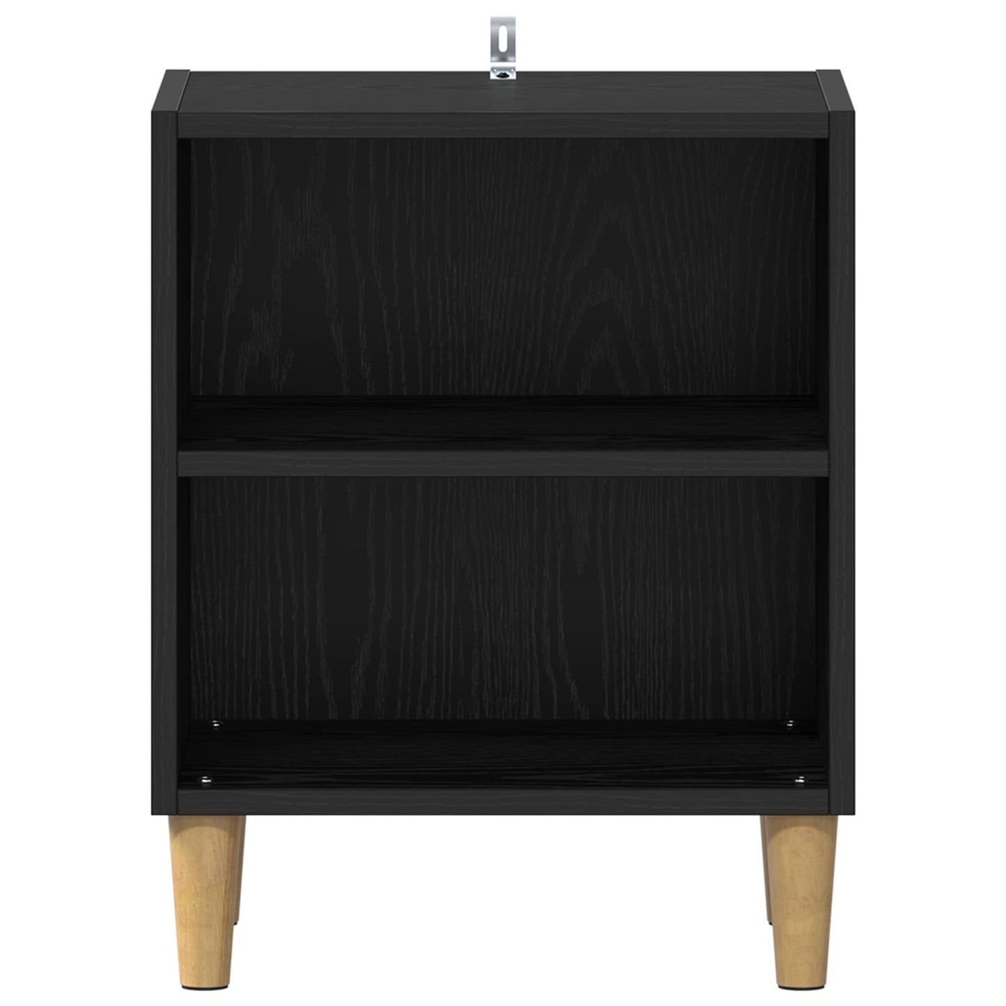 vidaXL Ντουλάπι κρεβατιού 2 pcs Μαύρη Οξυά 40 x 30 x 50 cm