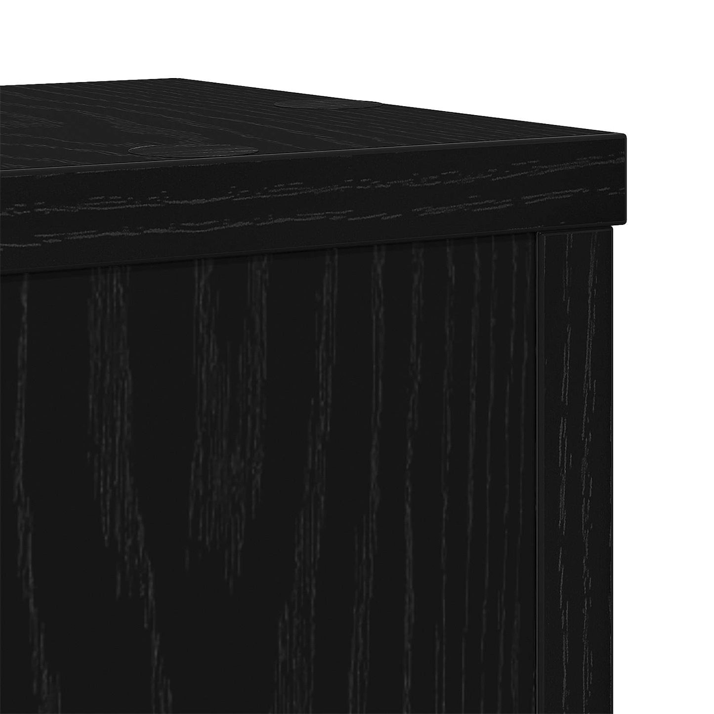 vidaXL Βάση φυτών 2 pcs Μαύρη Οξυά 15 x 15 x 20 εκ. Επεξεργασμένο ξύλο