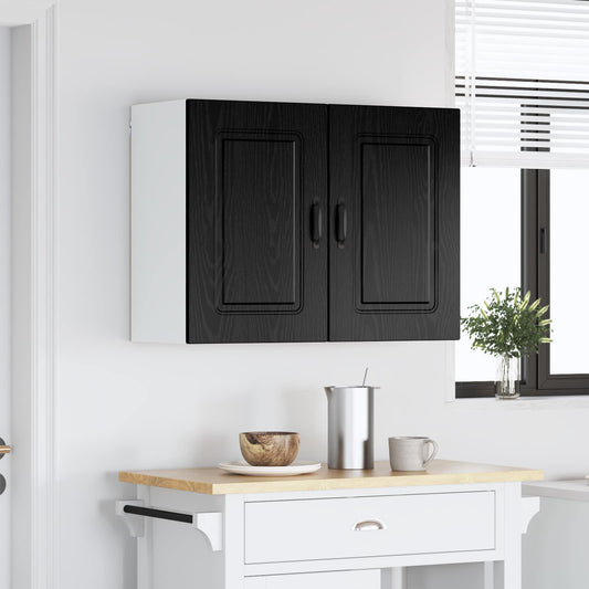 vidaXL Πάνελ πλυντηρίου πιάτων Kalmar Μαύρη Οξυά 80 x 31 x 60 εκ