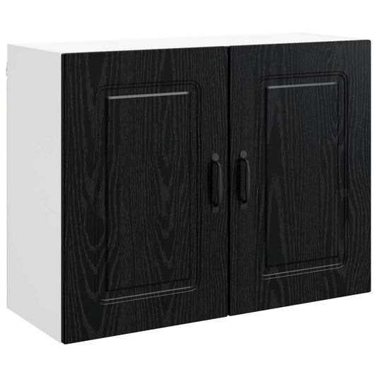 vidaXL Πάνελ πλυντηρίου πιάτων Kalmar Μαύρη Οξυά 80 x 31 x 60 εκ