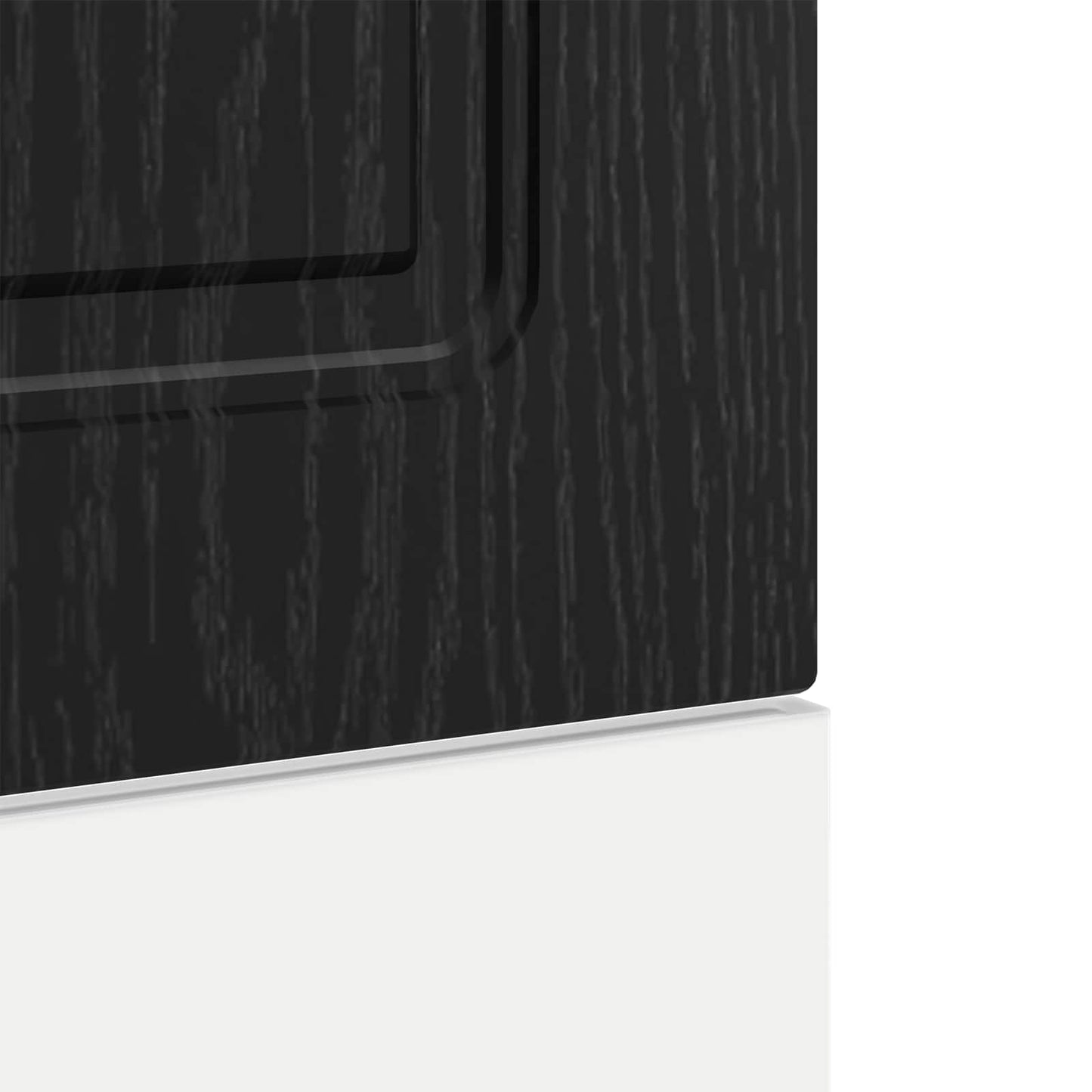 vidaXL Πάνελ πλυντηρίου πιάτων Kalmar Μαύρη Οξυά 60 x 1,5 x 57 εκ