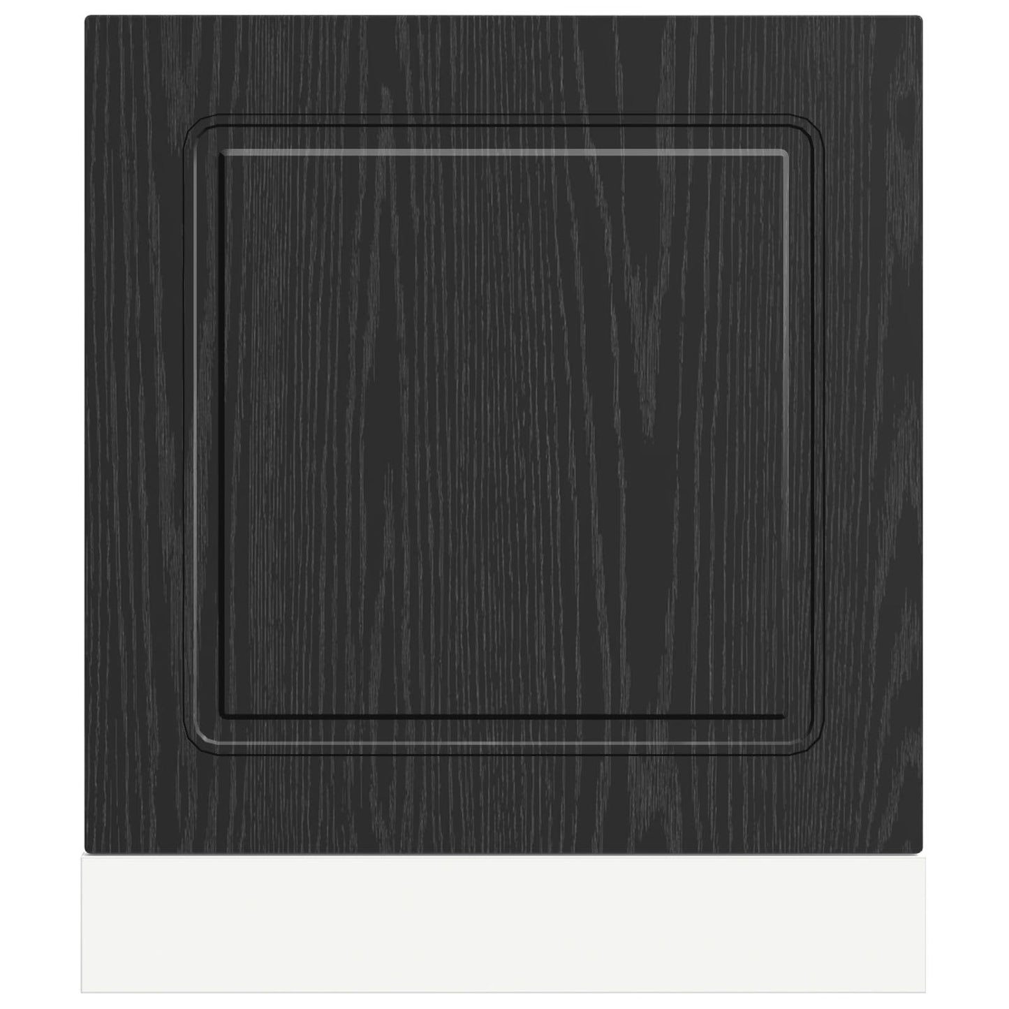 vidaXL Πάνελ πλυντηρίου πιάτων Kalmar Μαύρη Οξυά 60 x 1,5 x 57 εκ
