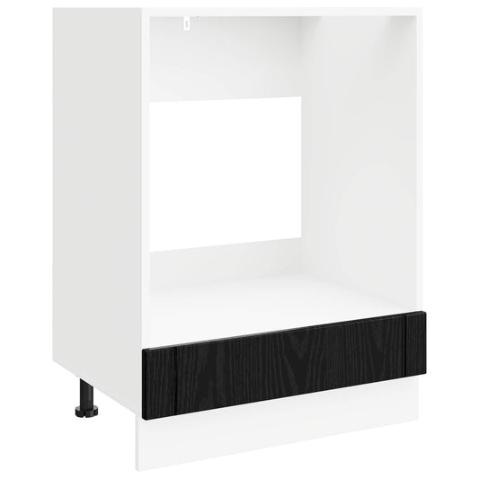vidaXL Ντουλάπι φούρνου LUCCA Μαύρη Δρυς 60 x 46 x 81,5 εκ