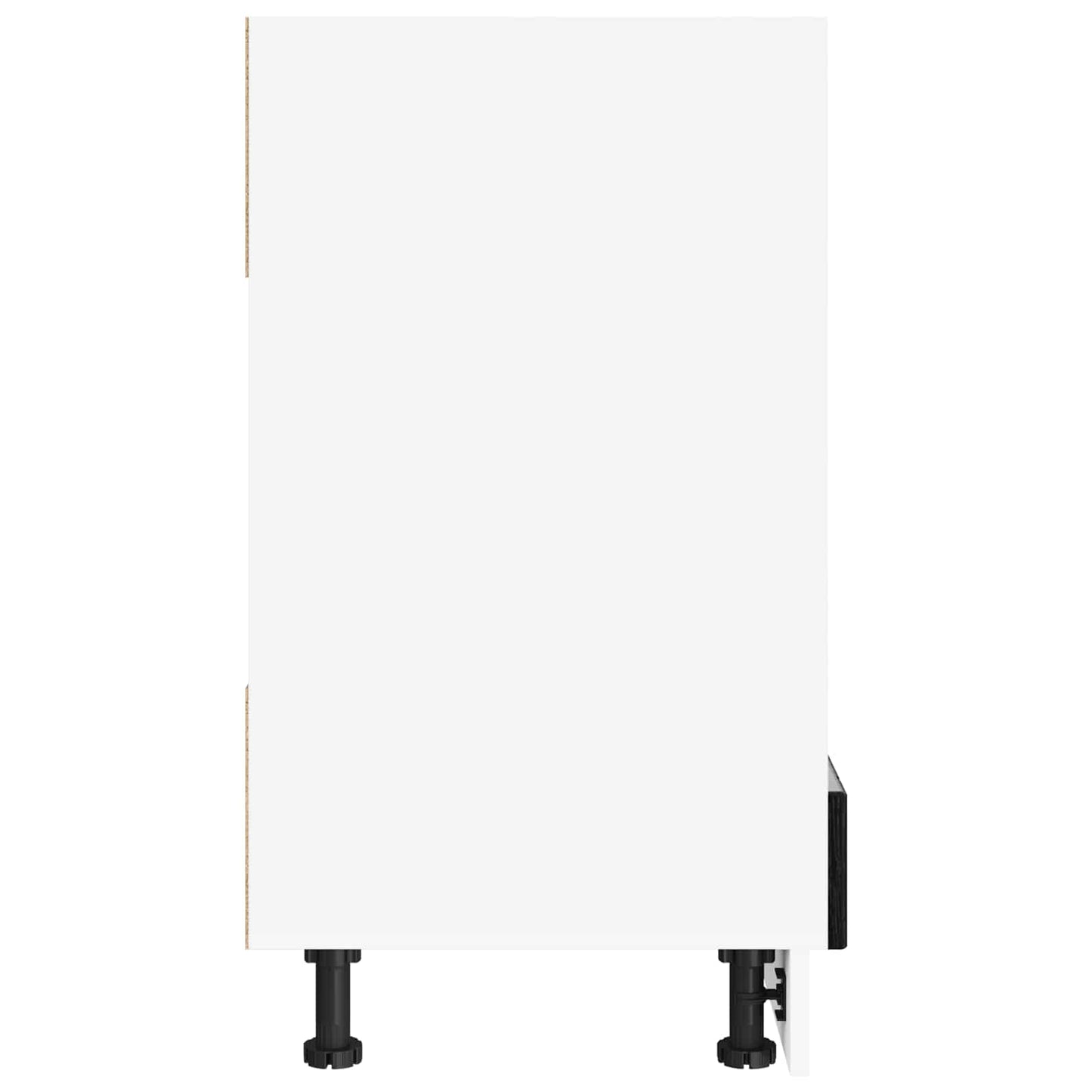 vidaXL Ντουλάπα Κουζίνας Μαύρη Οξυά 60 x 46 x 81,5 εκ