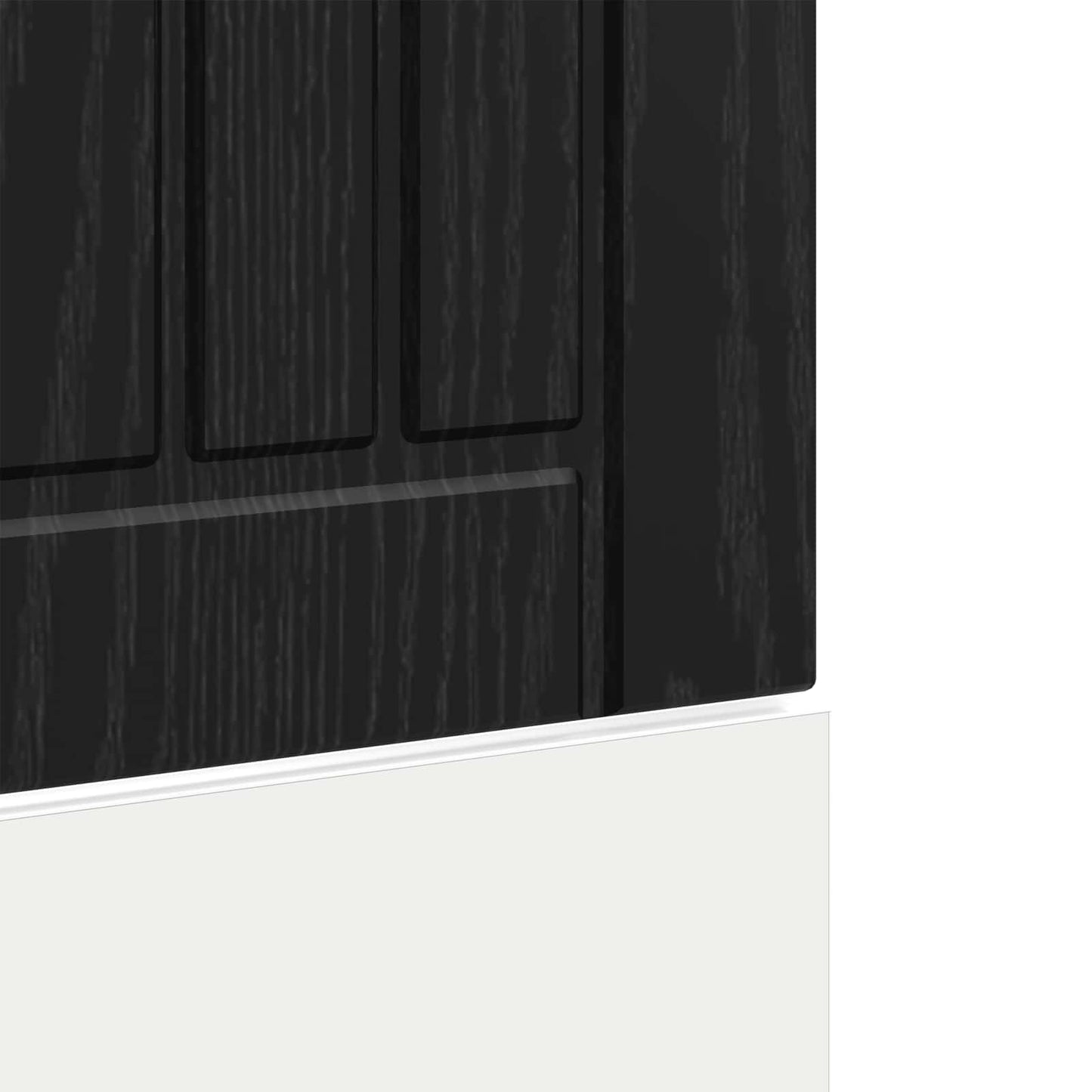 vidaXL Πάνελ πλυντηρίου πιάτων Lucca Μαύρη Δρυς 45 x 1,5 x 57 εκ