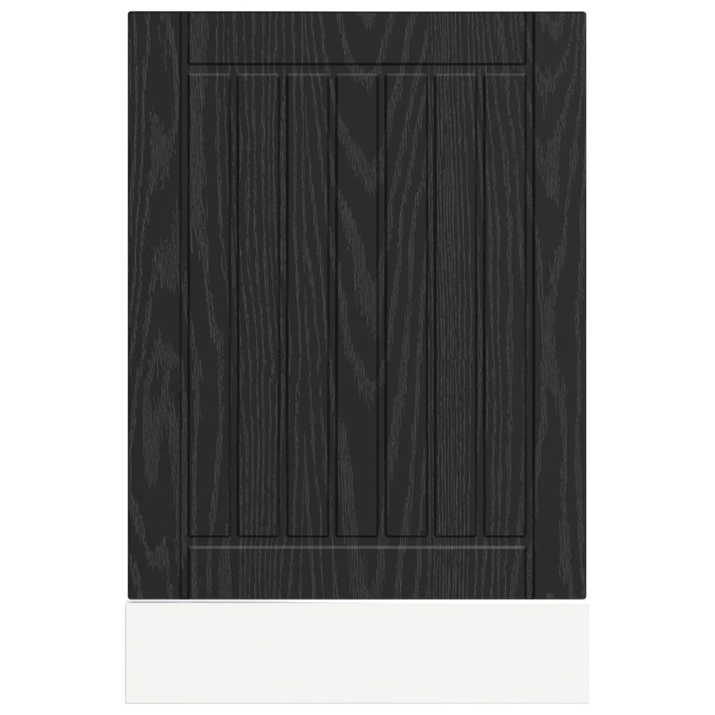 vidaXL Πάνελ πλυντηρίου πιάτων Lucca Μαύρη Δρυς 45 x 1,5 x 57 εκ