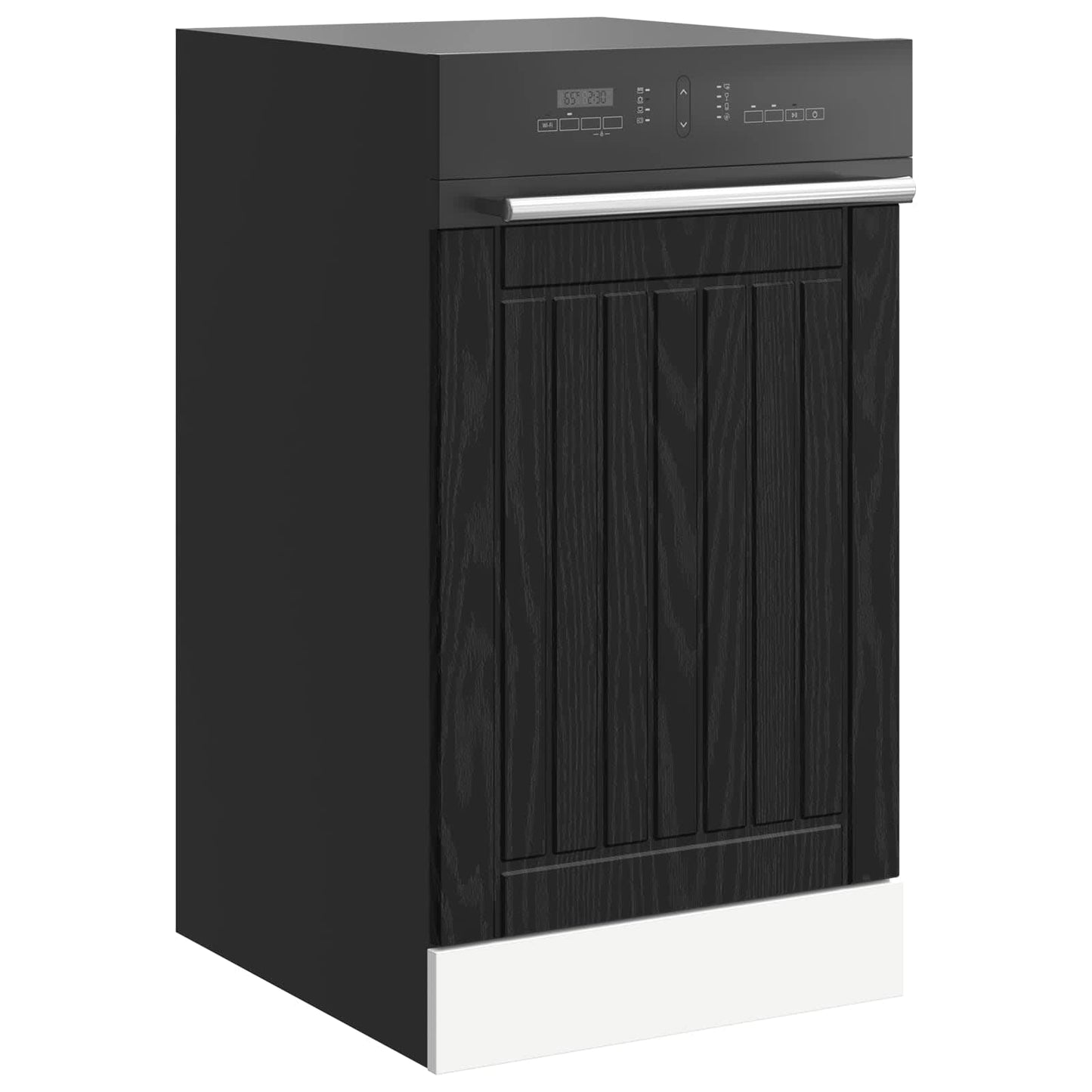 vidaXL Πάνελ πλυντηρίου πιάτων Lucca Μαύρη Δρυς 45 x 1,5 x 57 εκ