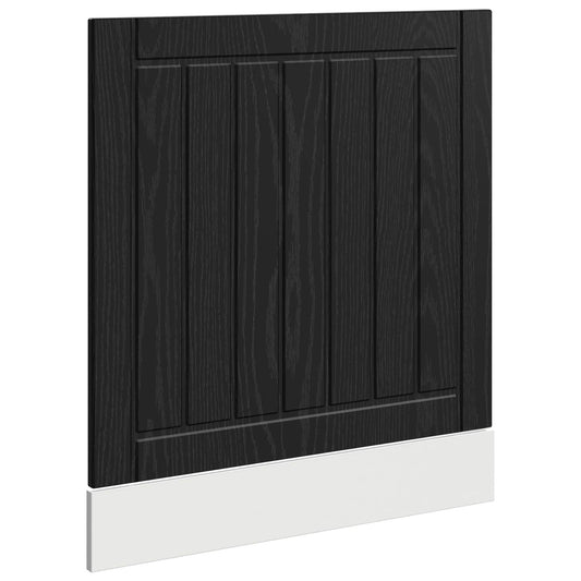 vidaXL Πάνελ πλυντηρίου πιάτων Lucca Μαύρη Δρυς 60 x 1,5 x 57 εκ