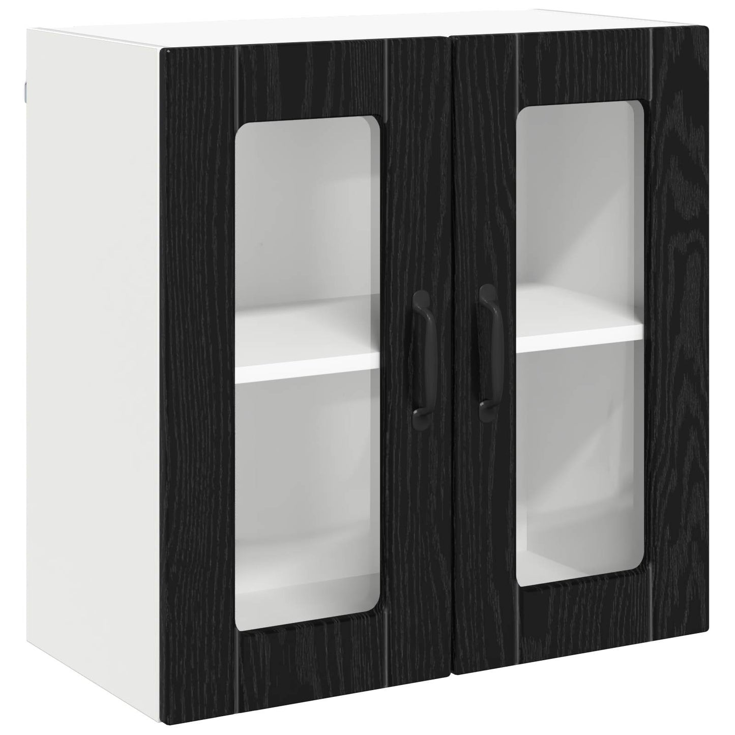 vidaXL Ραφιέρα τοίχου Lucca Μαύρη Δρυς 60 x 31 x 60 εκ.