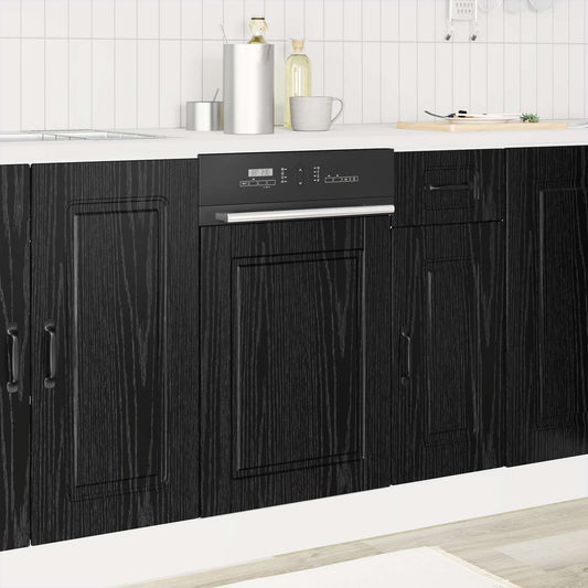 vidaXL Ντουλάπα Κουζίνας Μαύρη Οξυά 45 x 1,5 x 67 εκ.