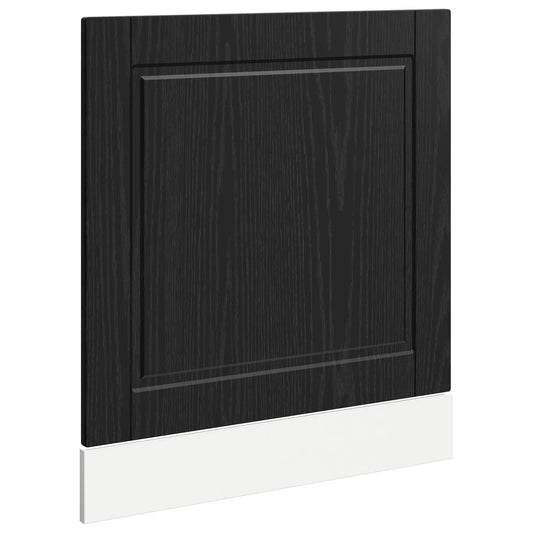 vidaXL Πάνελ πλυντηρίου πιάτων Μαύρη Οξυά 60 x 1,5 x 57 εκ