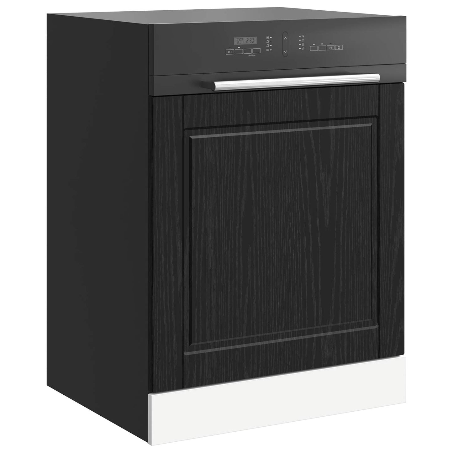 vidaXL Πάνελ πλυντηρίου πιάτων Μαύρη Οξυά 60 x 1,5 x 57 εκ
