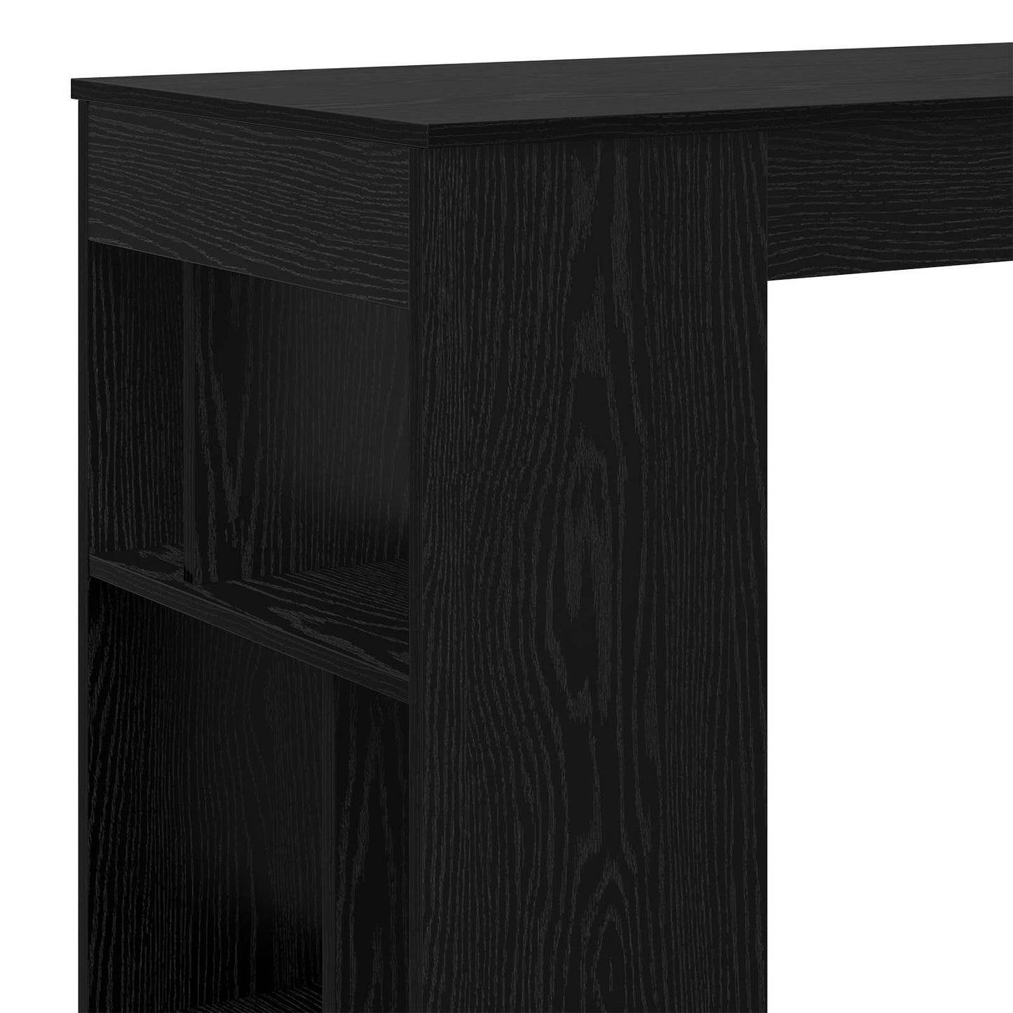 vidaXL Τραπέζι μπαρ Μαύρη Οξυά 102 x 50 x 103,5 εκ. Επεξεργασμένο ξύλο