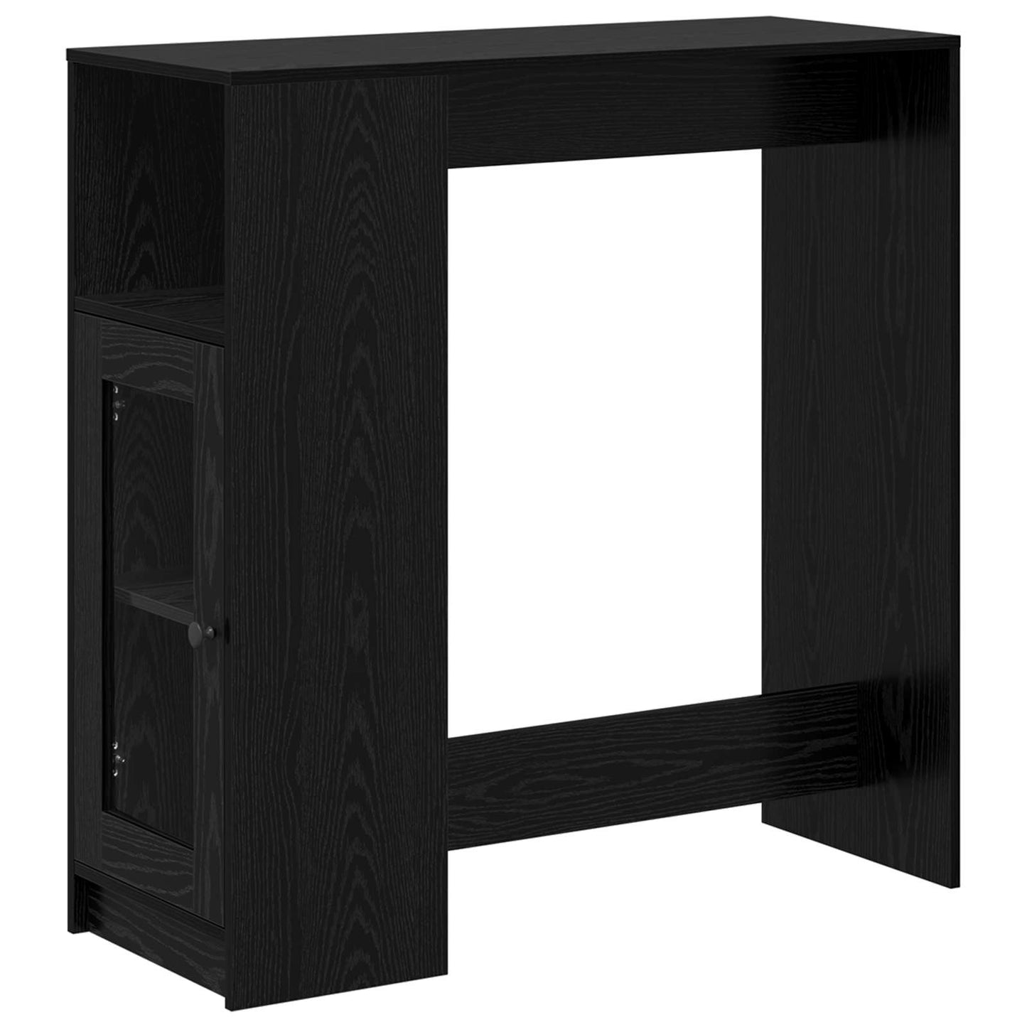 vidaXL Τραπέζι μπαρ Μαύρη Οξυά 101 x 40 x 103,5 εκ Επεξεργασμένο ξύλο