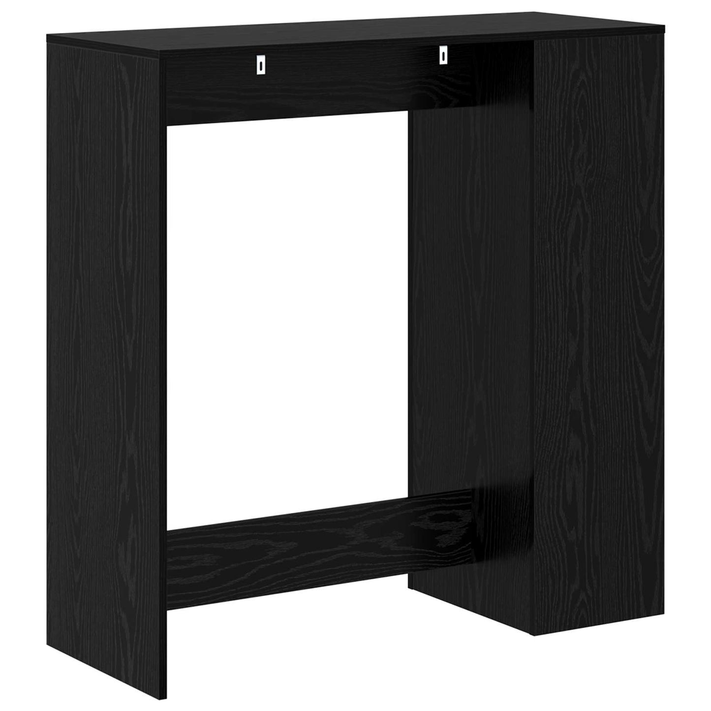 vidaXL Τραπέζι μπαρ Μαύρη Οξυά 101 x 40 x 103,5 εκ Επεξεργασμένο ξύλο