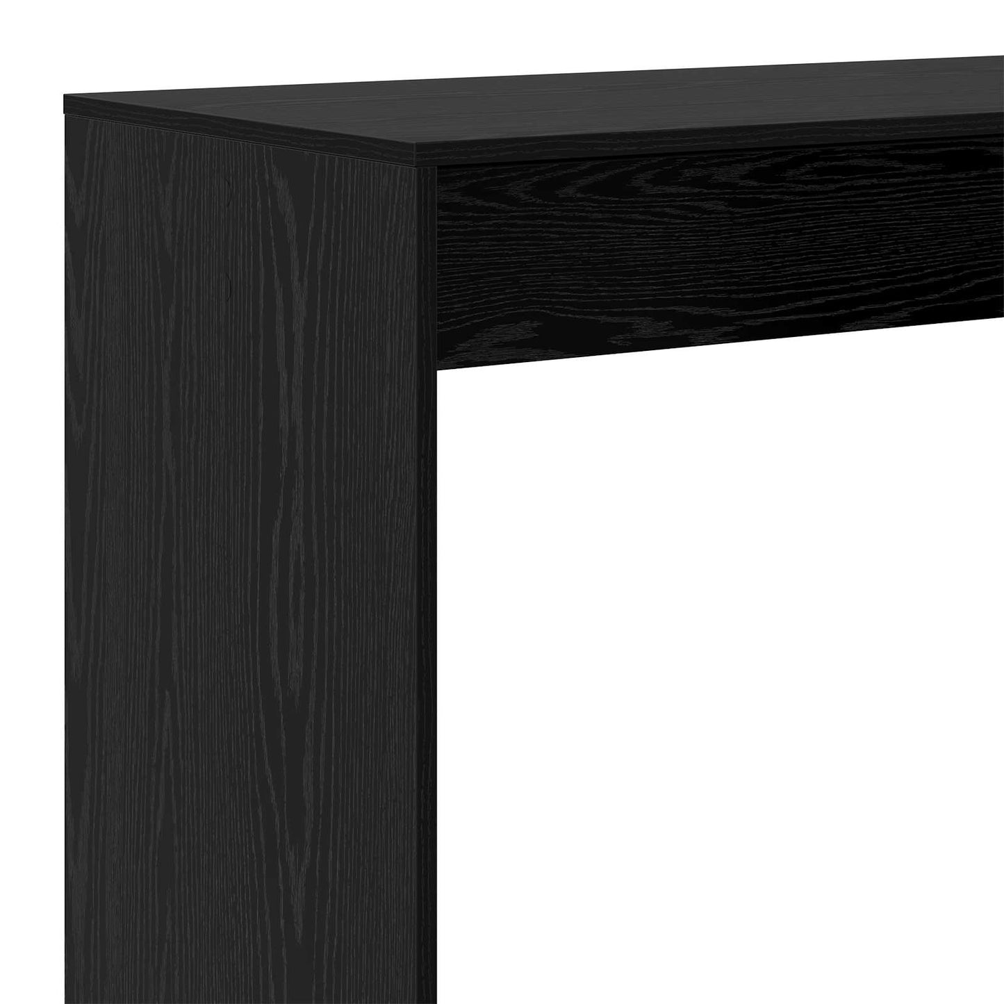 vidaXL Τραπέζι μπαρ 102 x 50 x 103,5 εκ. Επεξεργασμένο Ξύλο Μαύρη Οξυά