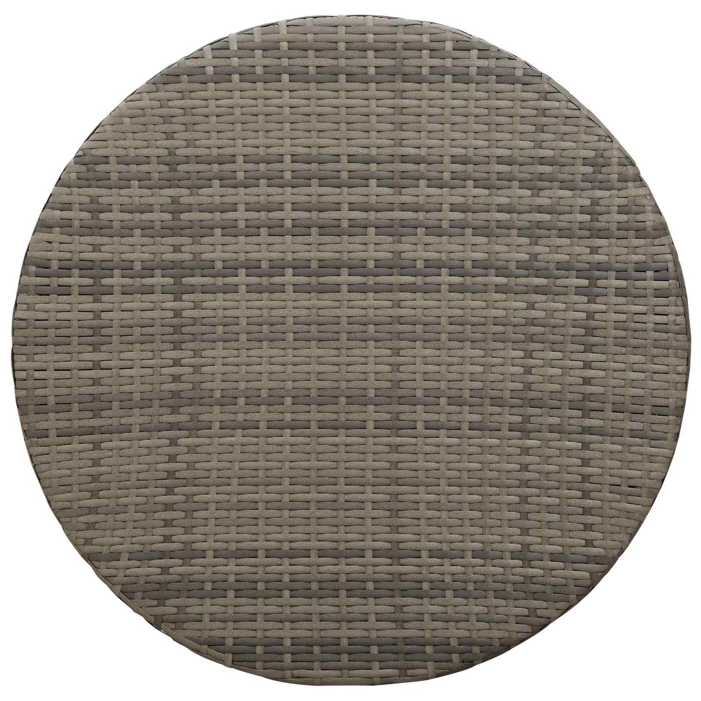 vidaXL Εξωτερικό Τραπέζι Καφέ Γκρι Ø 68 x 30 εκ. συνθετικό ρατάν