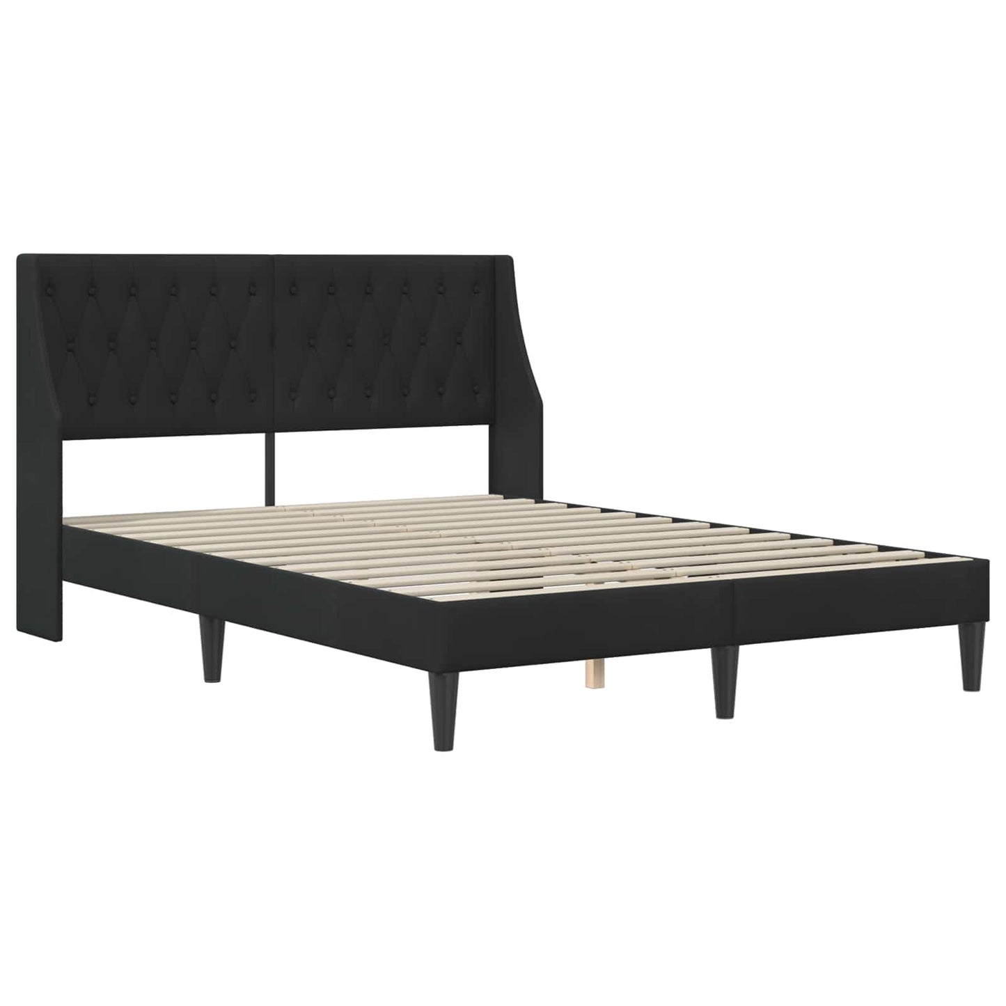 vidaXL Σκελετός Κρεβατιού με κεφαλάρι Μαύρο 160 x 200 cm Βελούδο