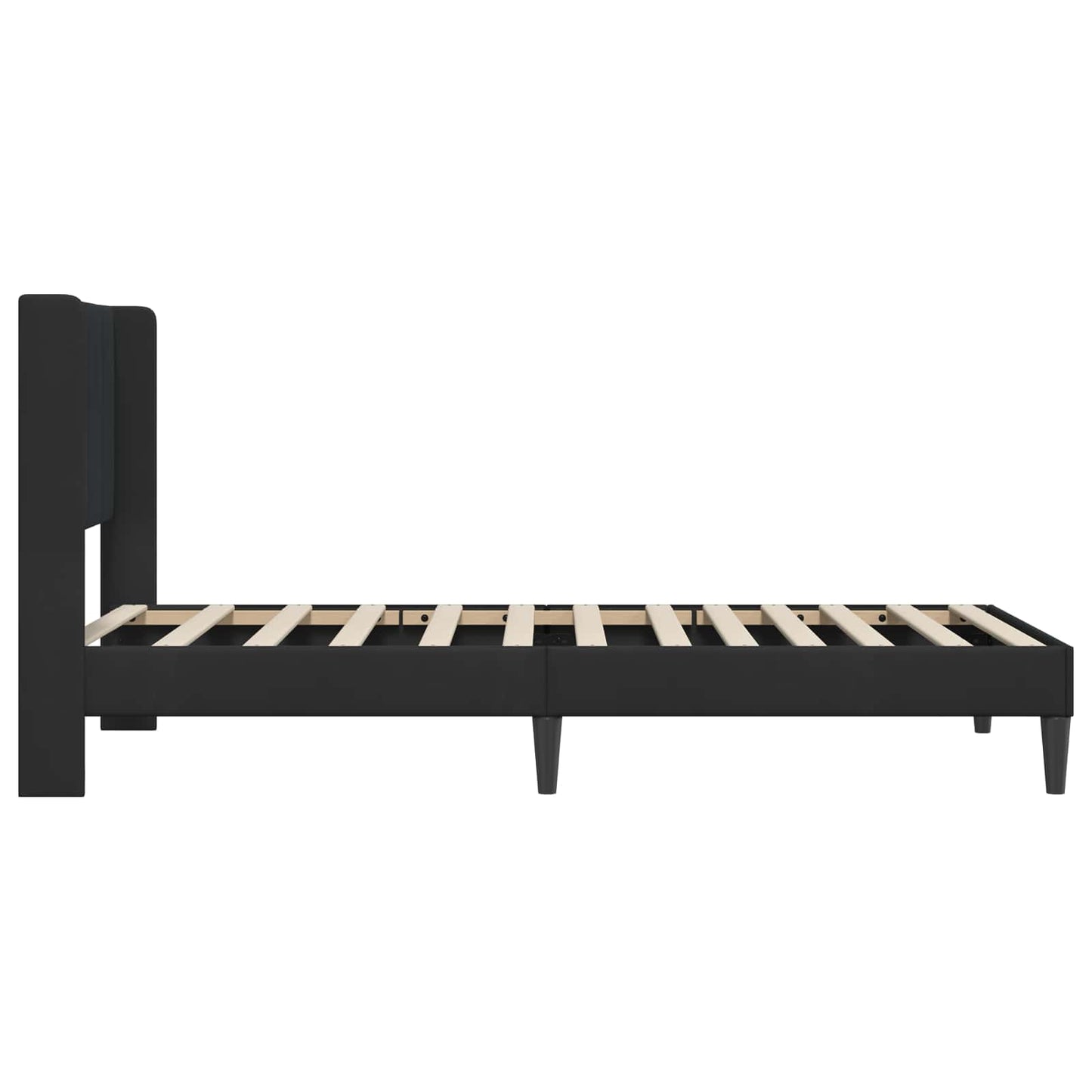 vidaXL Σκελετός Κρεβατιού με κεφαλάρι Μαύρο 100 x 200 cm Βελούδο