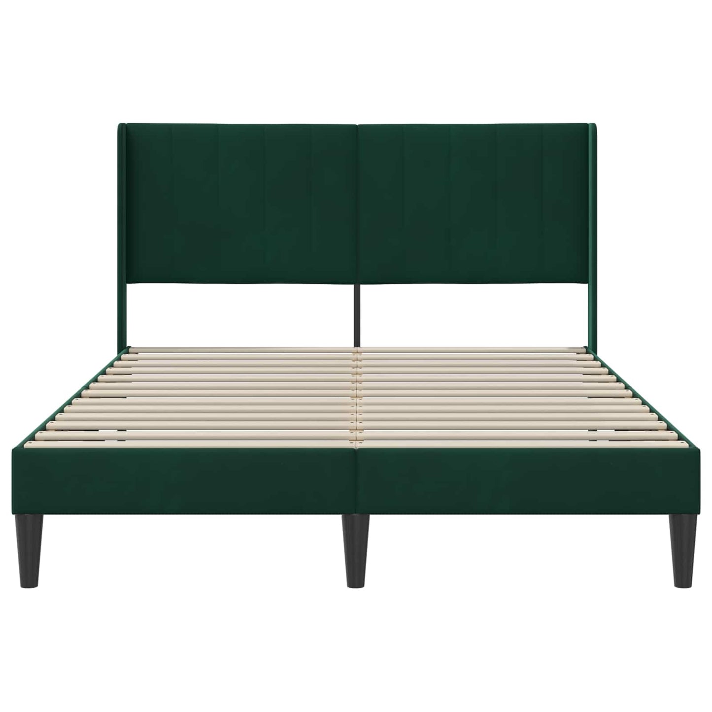 vidaXL Σκελετός Κρεβατιού Σκούρο Πράσινο 120 x 200 cm Βελούδο