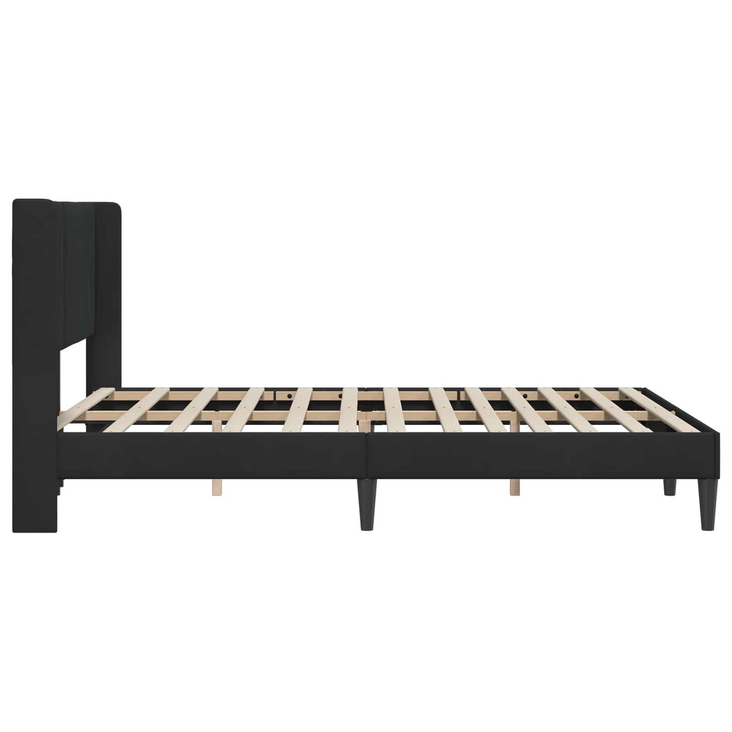 vidaXL Σκελετός Κρεβατιού με κεφαλάρι Μαύρο 120 x 200 cm Βελούδο