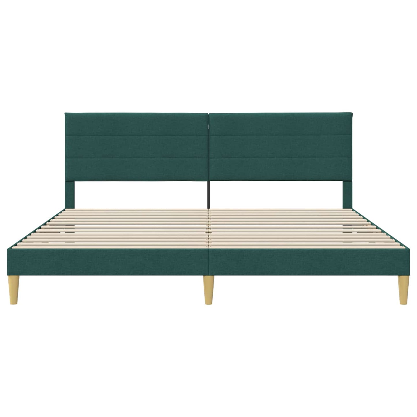 vidaXL Σκελετός Κρεβατιού Σκούρο Πράσινο 180 x 200 cm Ύφασμα