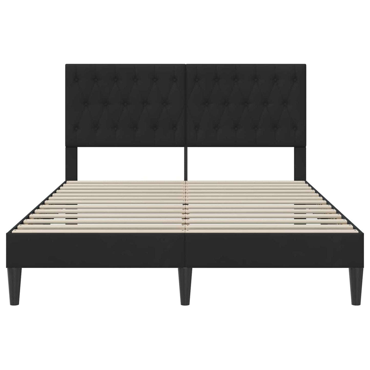vidaXL Σκελετός Κρεβατιού με κεφαλάρι Μαύρο 160 x 200 cm Βελούδο