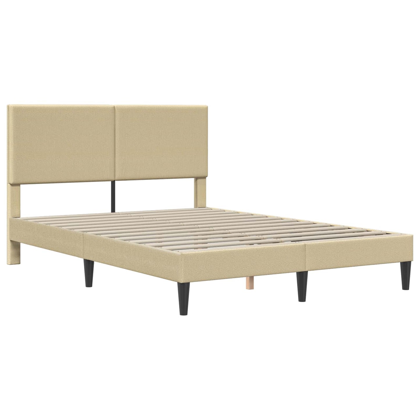 vidaXL Σκελετός Κρεβατιού Ανοιχτό Πράσινο Γκρι 160 x 200 cm