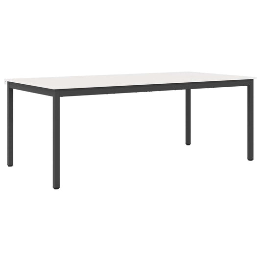 vidaXL Τραπεζαρία Λευκό 200 x 100 x 75 cm Στερεά ξυλεία πεύκου
