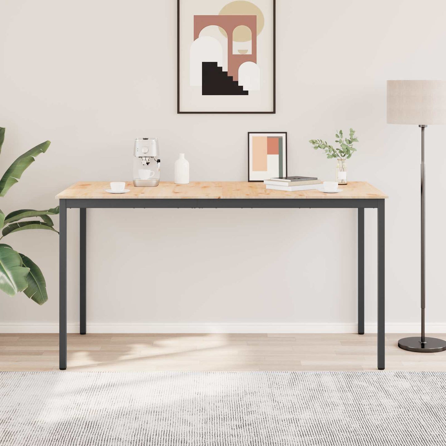 vidaXL Τραπέζι μπαρ Φυσικό 110 x 55 x 105 εκ. Στερεά ξυλεία πεύκου