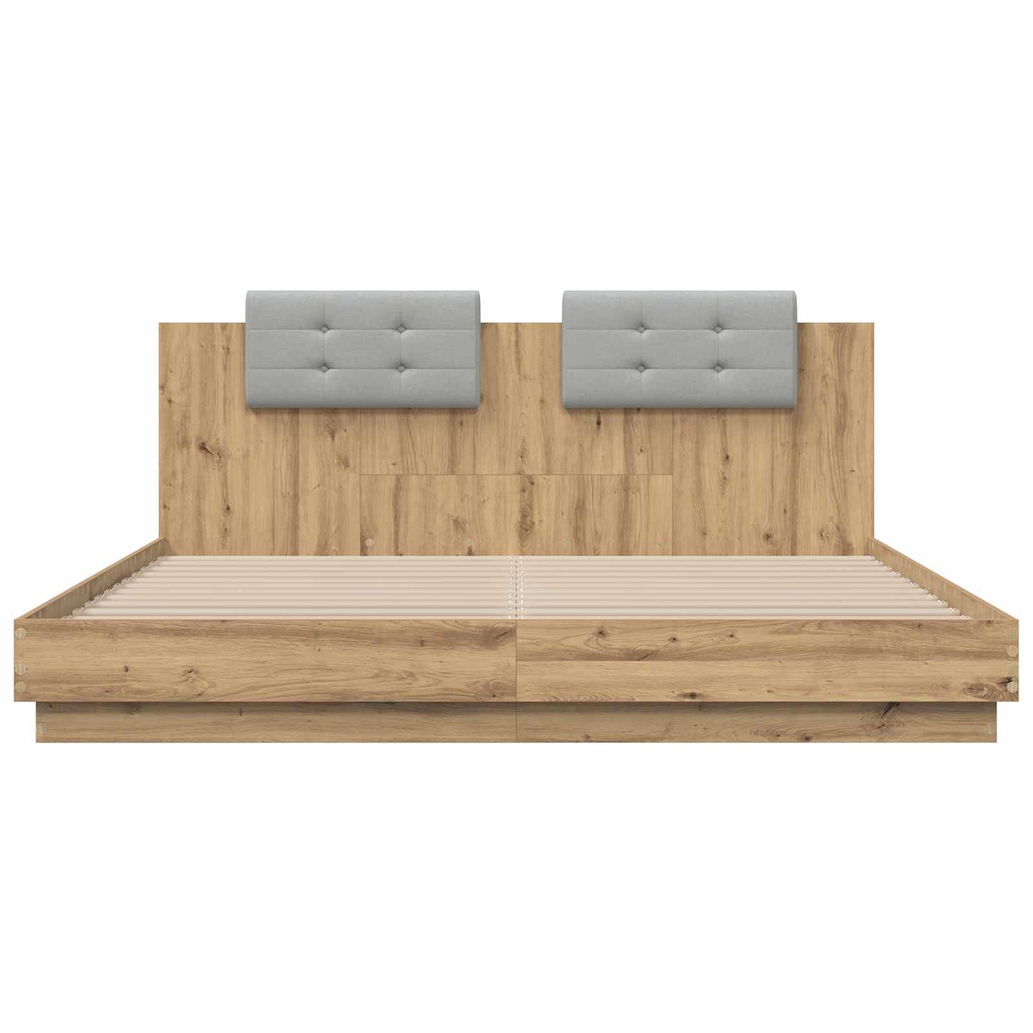 vidaXL Κρεβάτι με Κεφαλάρι Artisan Oak 180 x 200 cm Επεξεργασμένο ξύλο