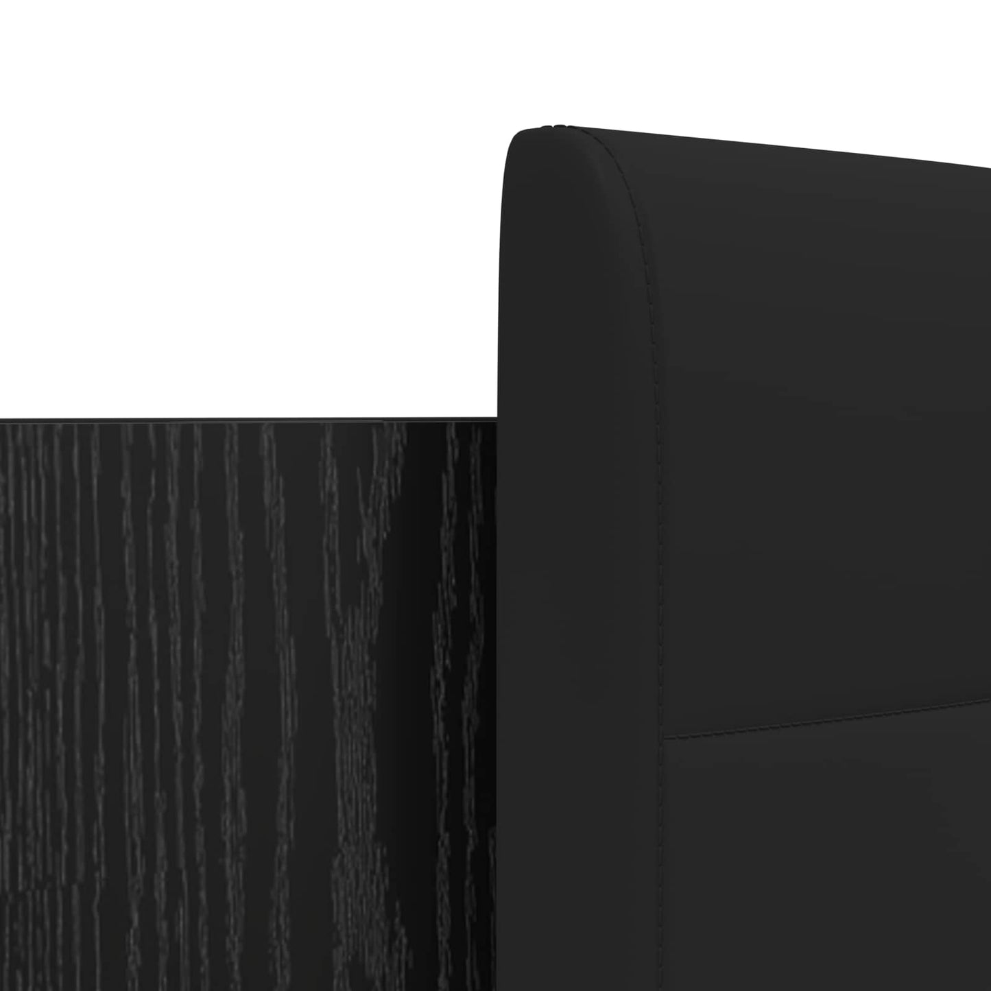 vidaXL Κρεβάτι με Κεφαλάρι Μαύρη Οξυά 160 x 200 cm Επεξεργασμένο ξύλο