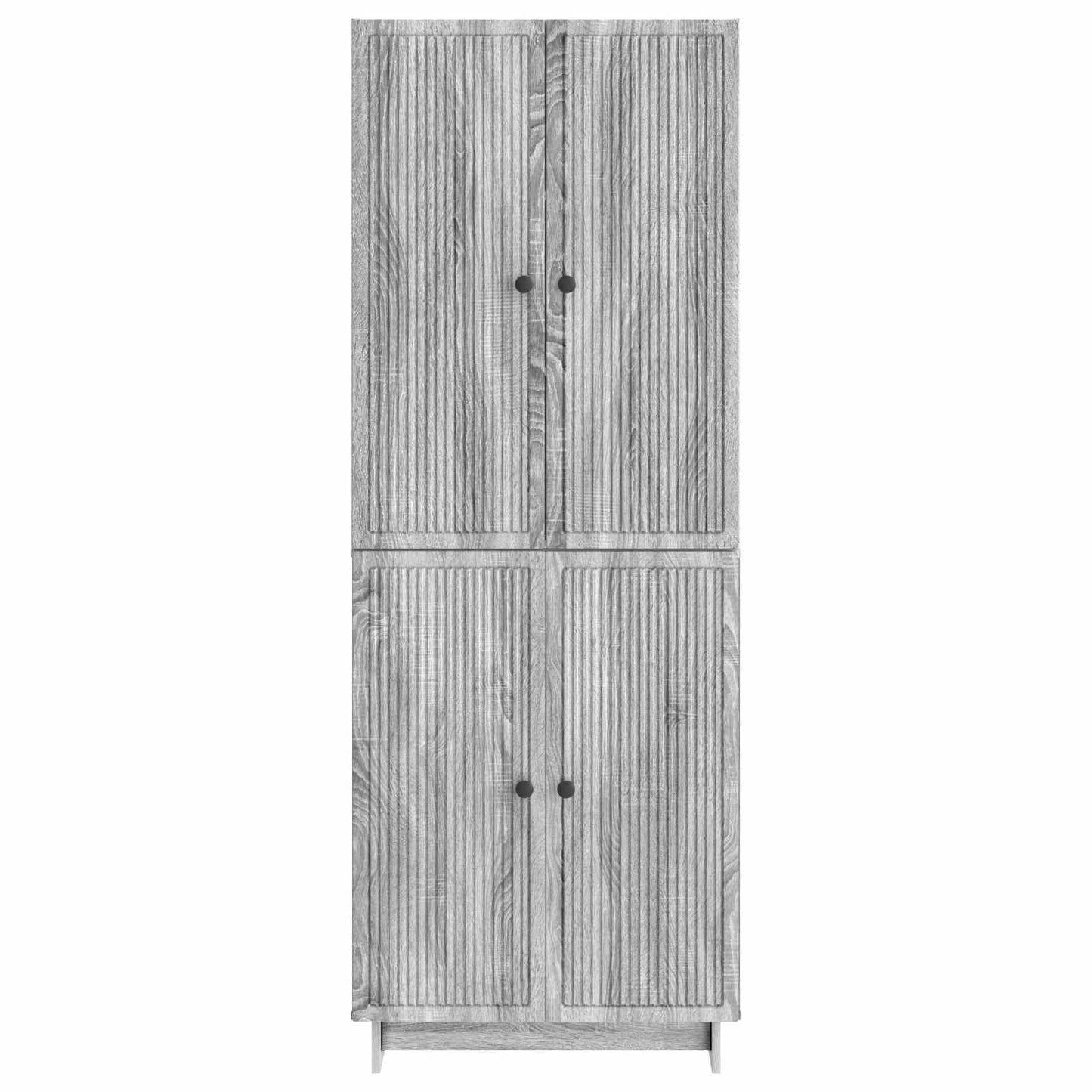 vidaXL Σέτ Ντουλαπιών 2 τμχ. Γκρι Sonoma Επεξεργασμένο Ξύλο