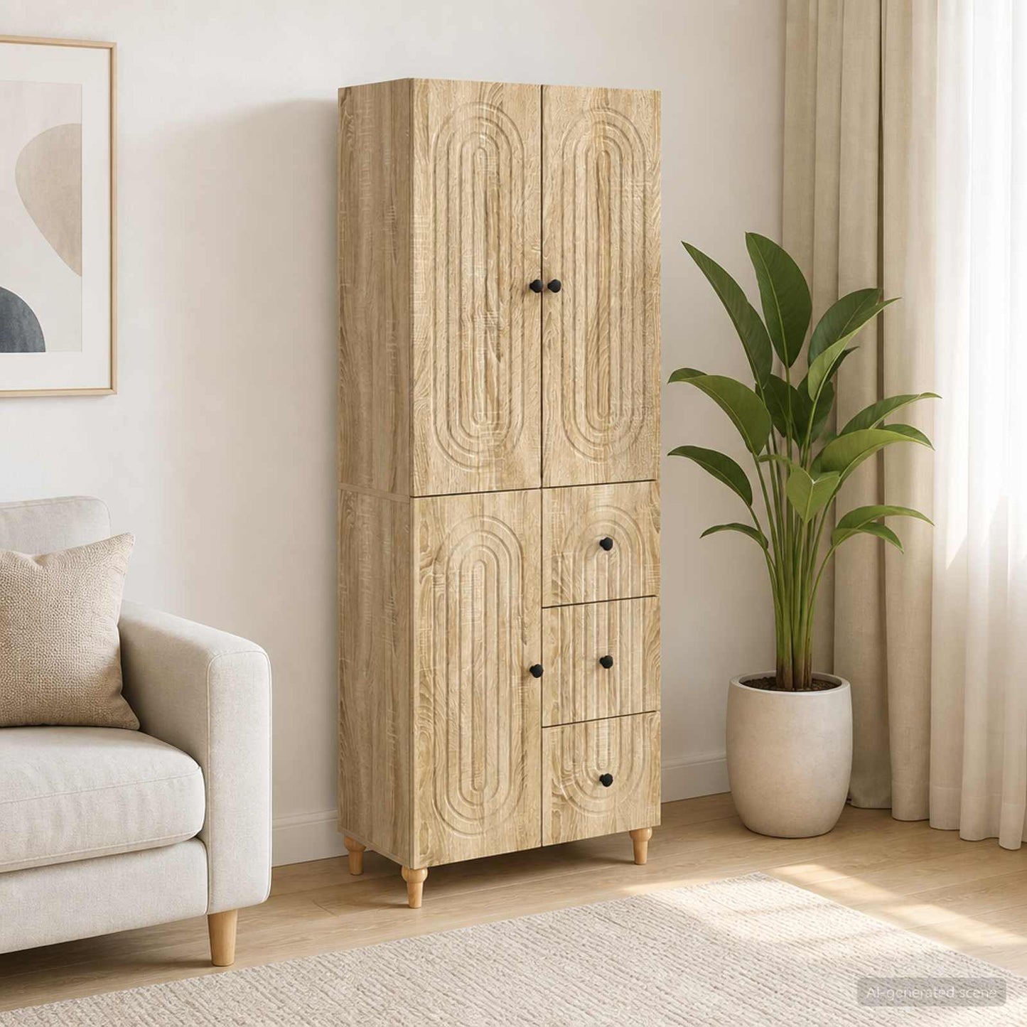 vidaXL Σέτ Ντουλαπιών 2 τμχ. Επεξεργασμένο Ξύλο
