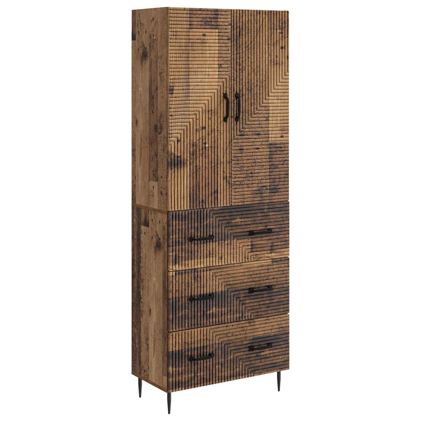 vidaXL Σέτ Ντουλαπιών 2 τμχ. 66 x 34,5 x 90 εκ Επεξεργασμένο Ξύλο