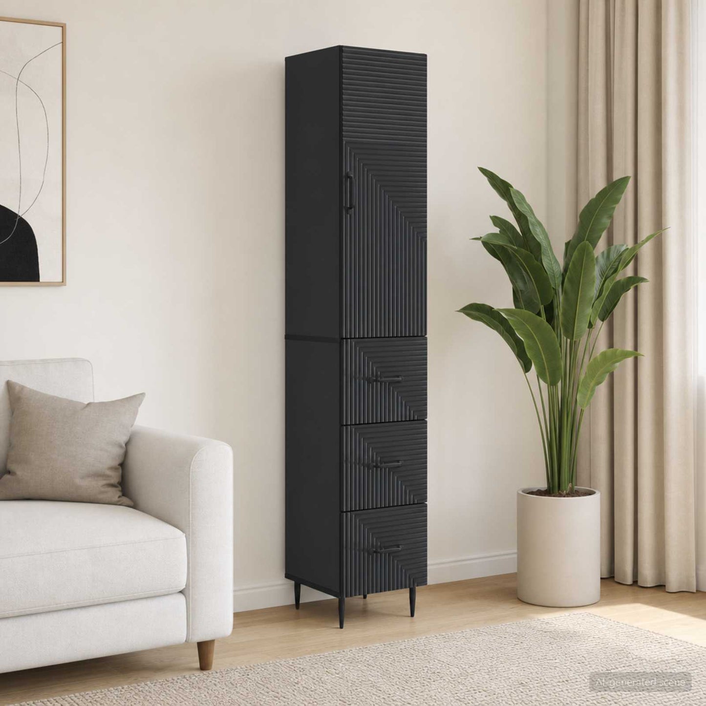 vidaXL Σέτ Ντουλαπιών 2 τμχ. 33 x 34,5 x 90 εκ Επεξεργασμένο Ξύλο
