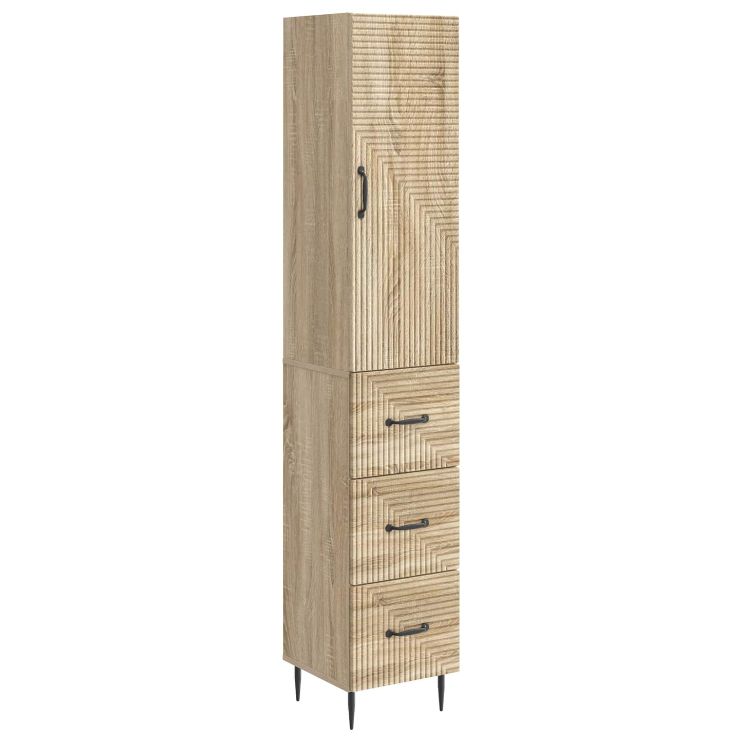vidaXL Σέτ Ντουλαπιών 2 τμχ. 33 x 34,5 x 90 εκ Επεξεργασμένο Ξύλο
