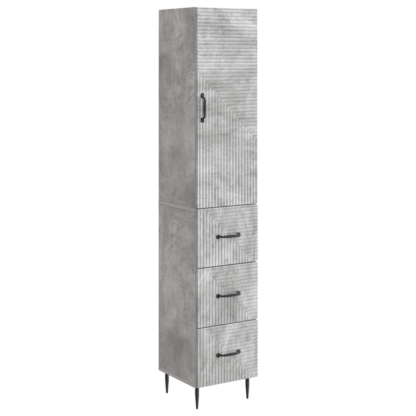 vidaXL Σέτ Ντουλαπιών 2 τμχ. 33 x 34,5 x 90 εκ Επεξεργασμένο Ξύλο