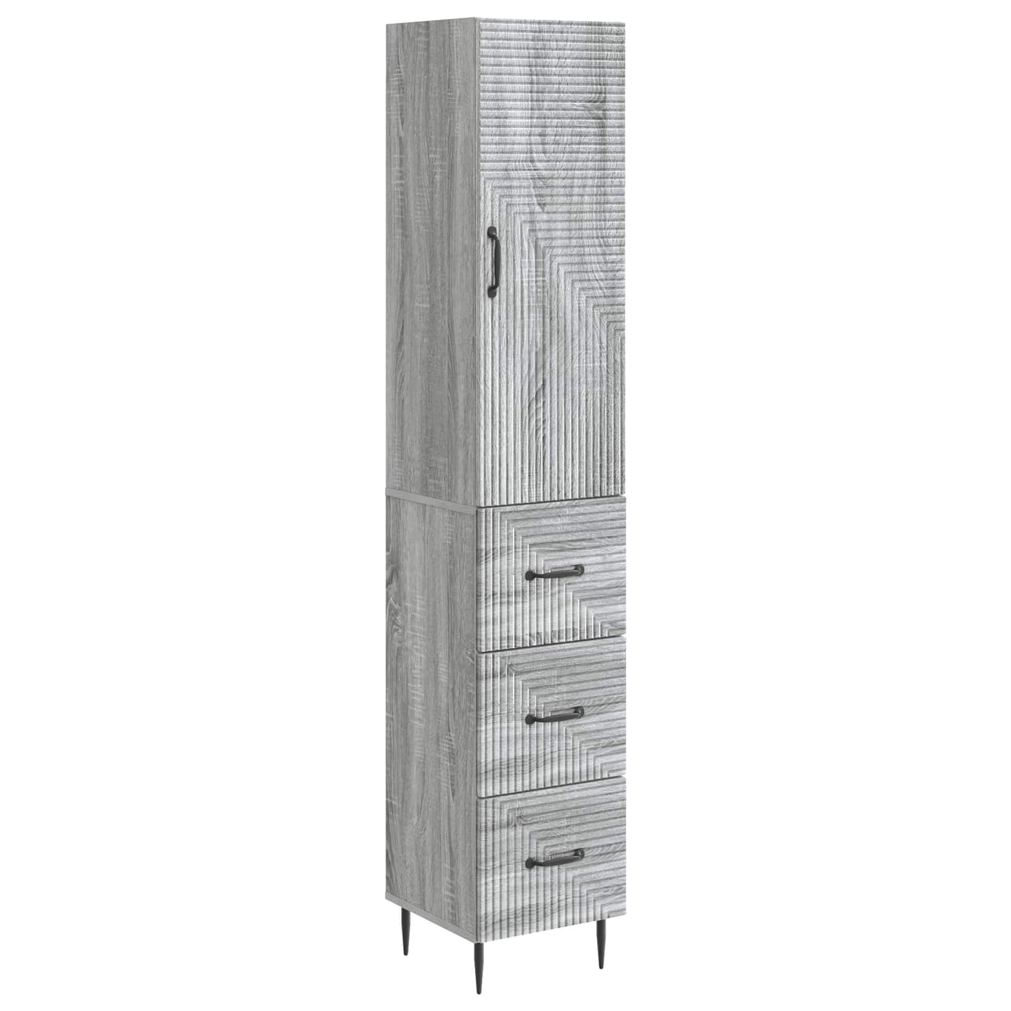 vidaXL Σέτ Ντουλαπιών 2 τμχ. 33 x 34,5 x 90 εκ Επεξεργασμένο Ξύλο