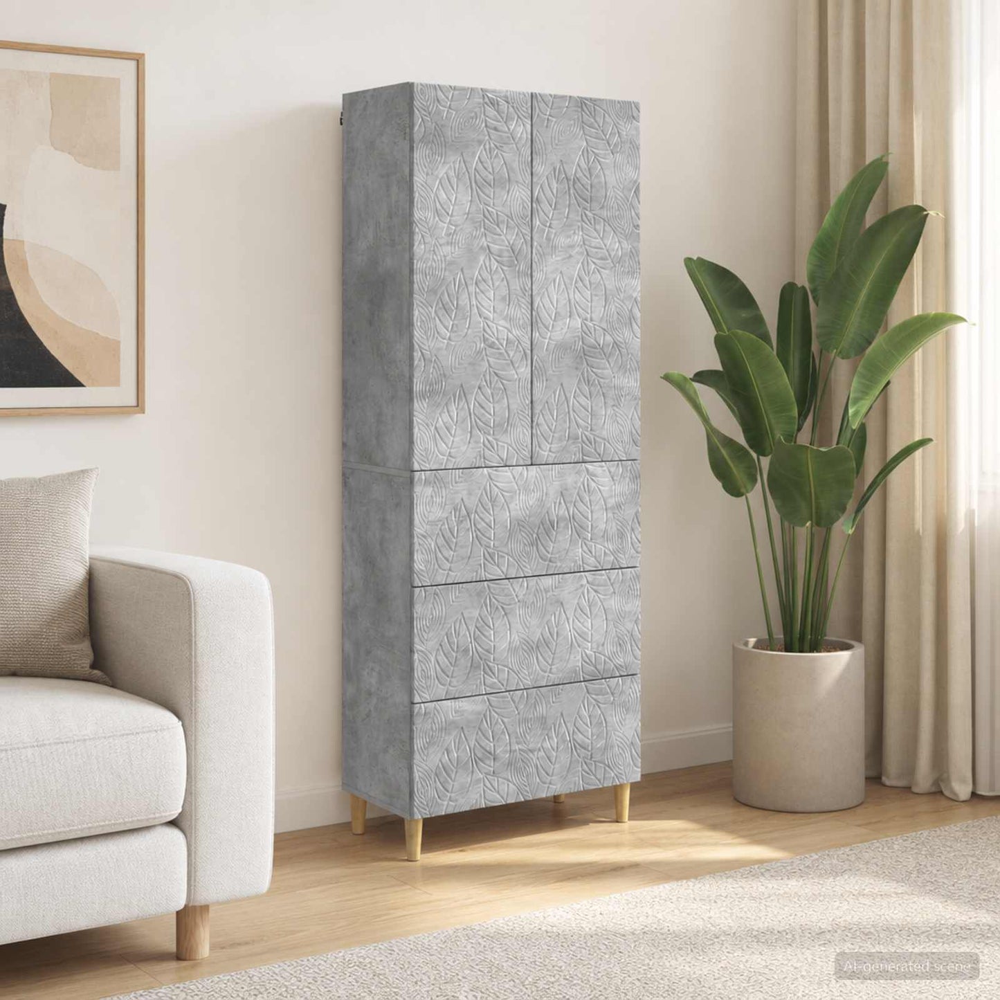vidaXL Σέτ Ντουλαπιών 2 τμχ. 66 x 34,5 x 90 εκ Επεξεργασμένο Ξύλο