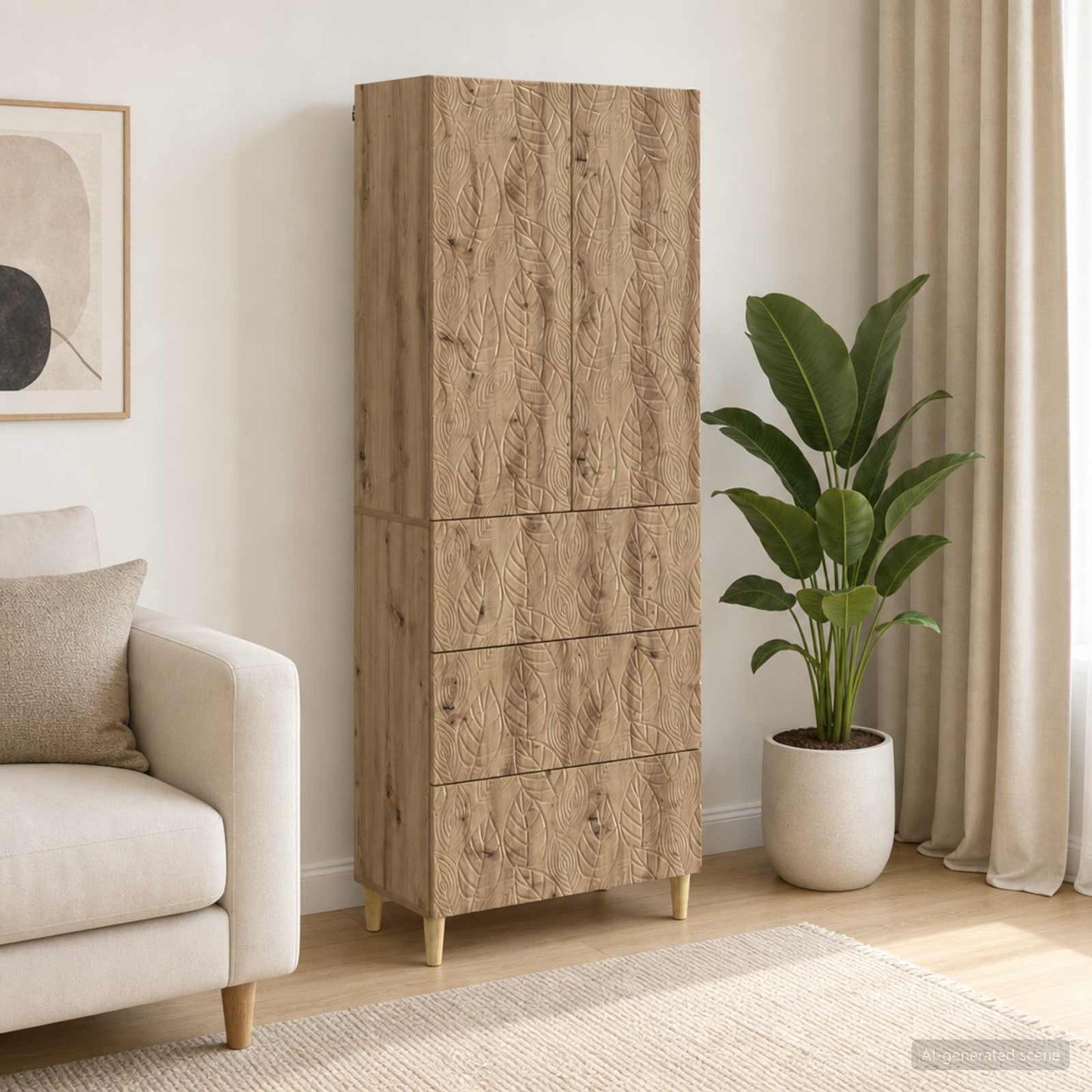 vidaXL Σέτ Ντουλαπιών 2 τμχ. 66 x 34,5 x 90 εκ Επεξεργασμένο Ξύλο
