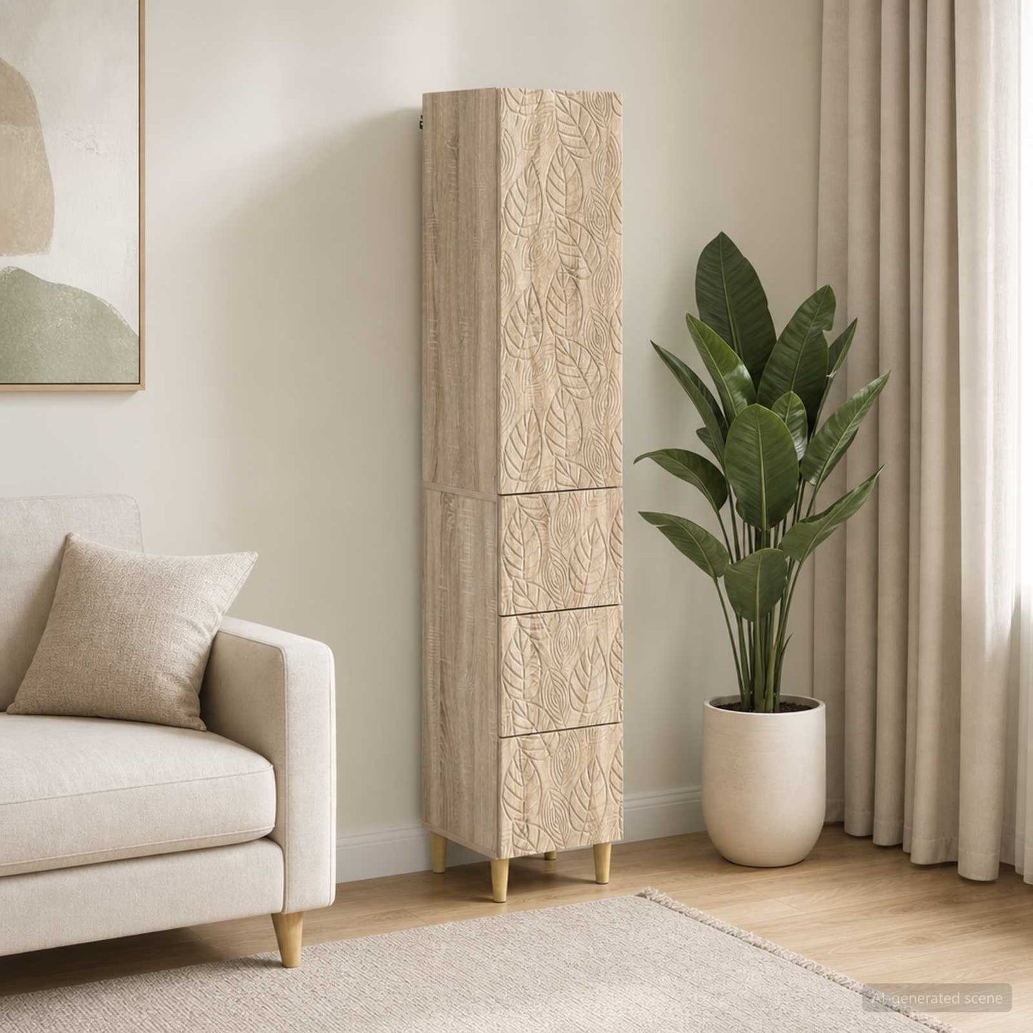 vidaXL Σέτ Ντουλαπιών 2 τμχ. 33 x 34,5 x 90 εκ Επεξεργασμένο Ξύλο