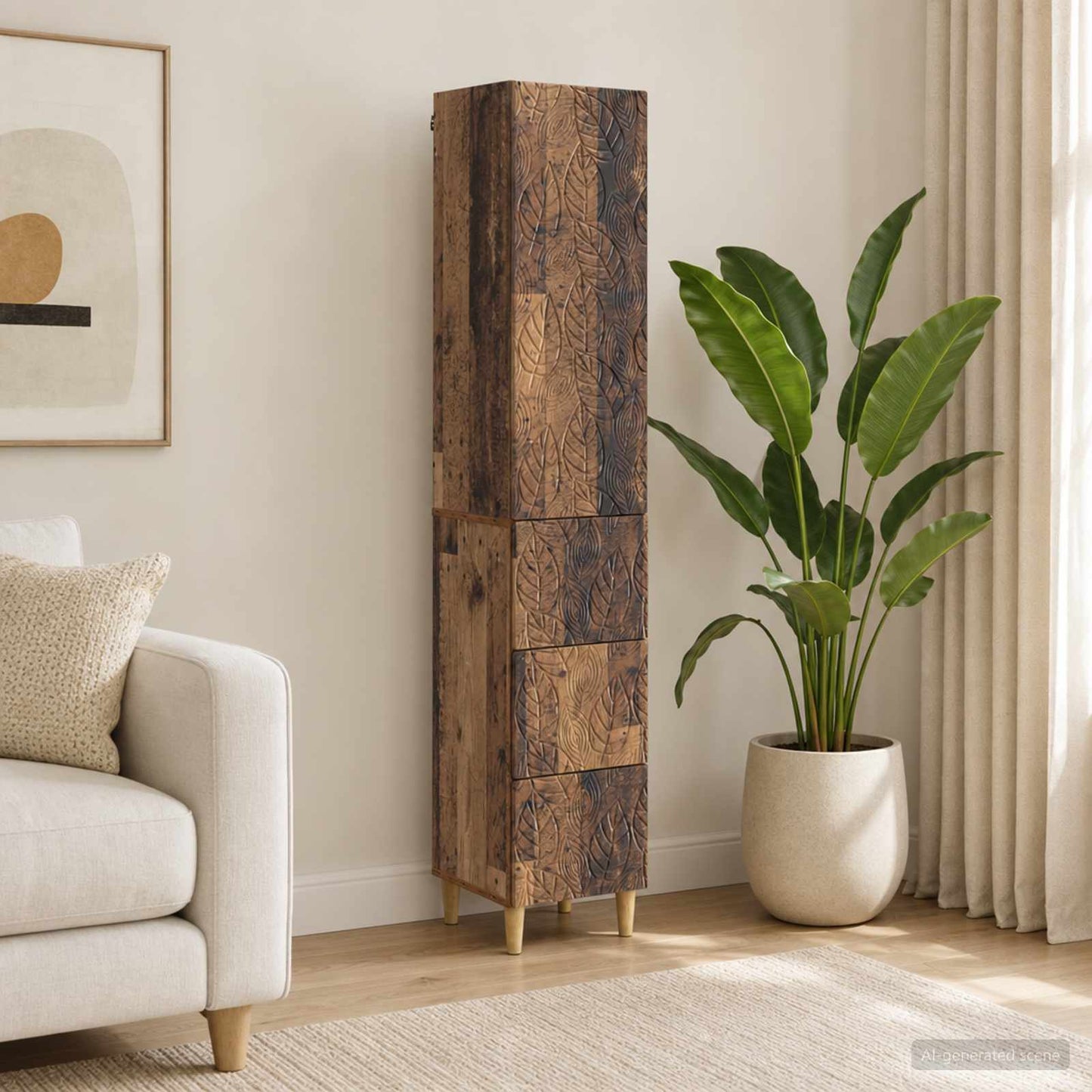 vidaXL Σέτ Ντουλαπιών 2 τμχ. 33 x 34,5 x 90 εκ Επεξεργασμένο Ξύλο