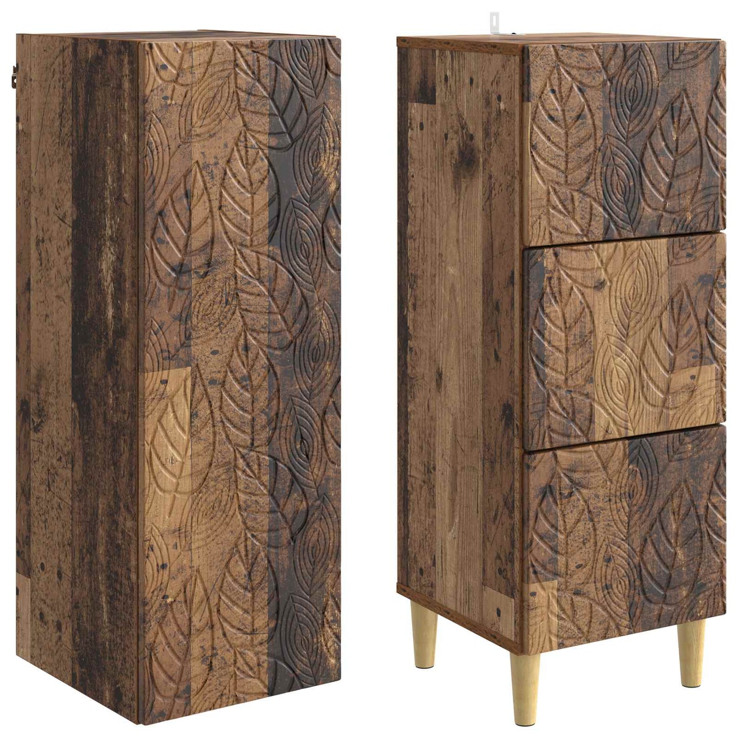 vidaXL Σέτ Ντουλαπιών 2 τμχ. 33 x 34,5 x 90 εκ Επεξεργασμένο Ξύλο